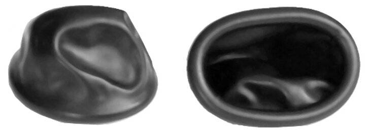 ESD-Fingerlinge, gerollt, schwarz, L