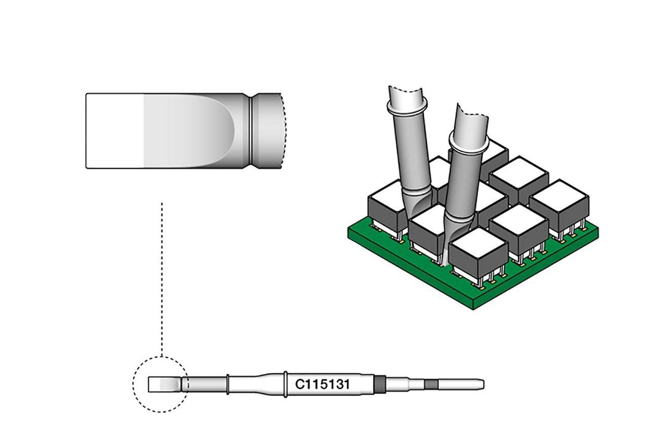 Lötspitze meißelförmig 2 x 0,35 mm, C115131