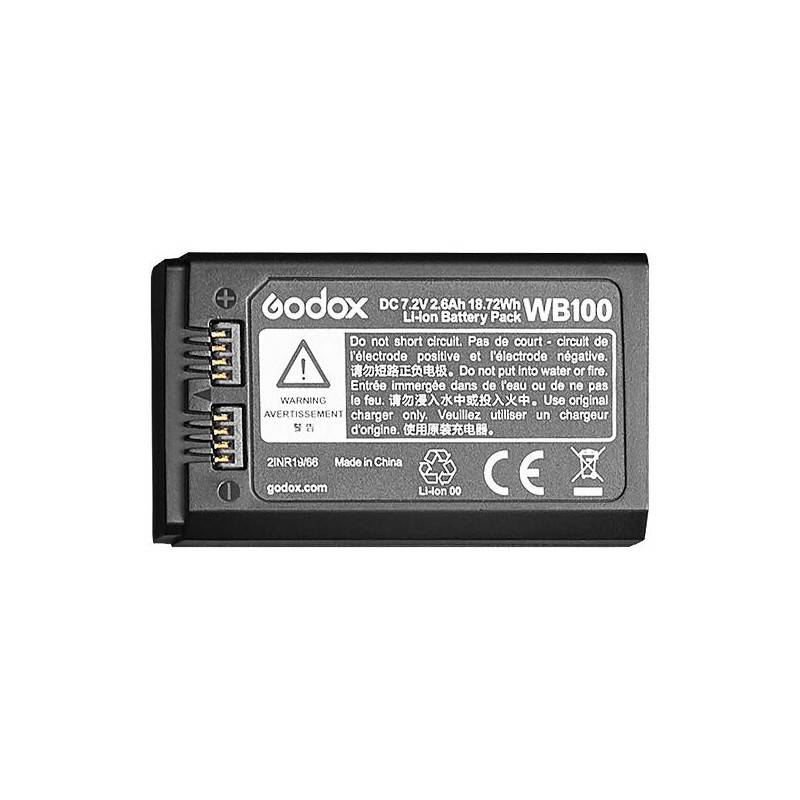 Godox WB100, Speziell, Lithium-Ion (Li-Ion), 2600 mAh, 7,2 V, 18,72 Wh, China