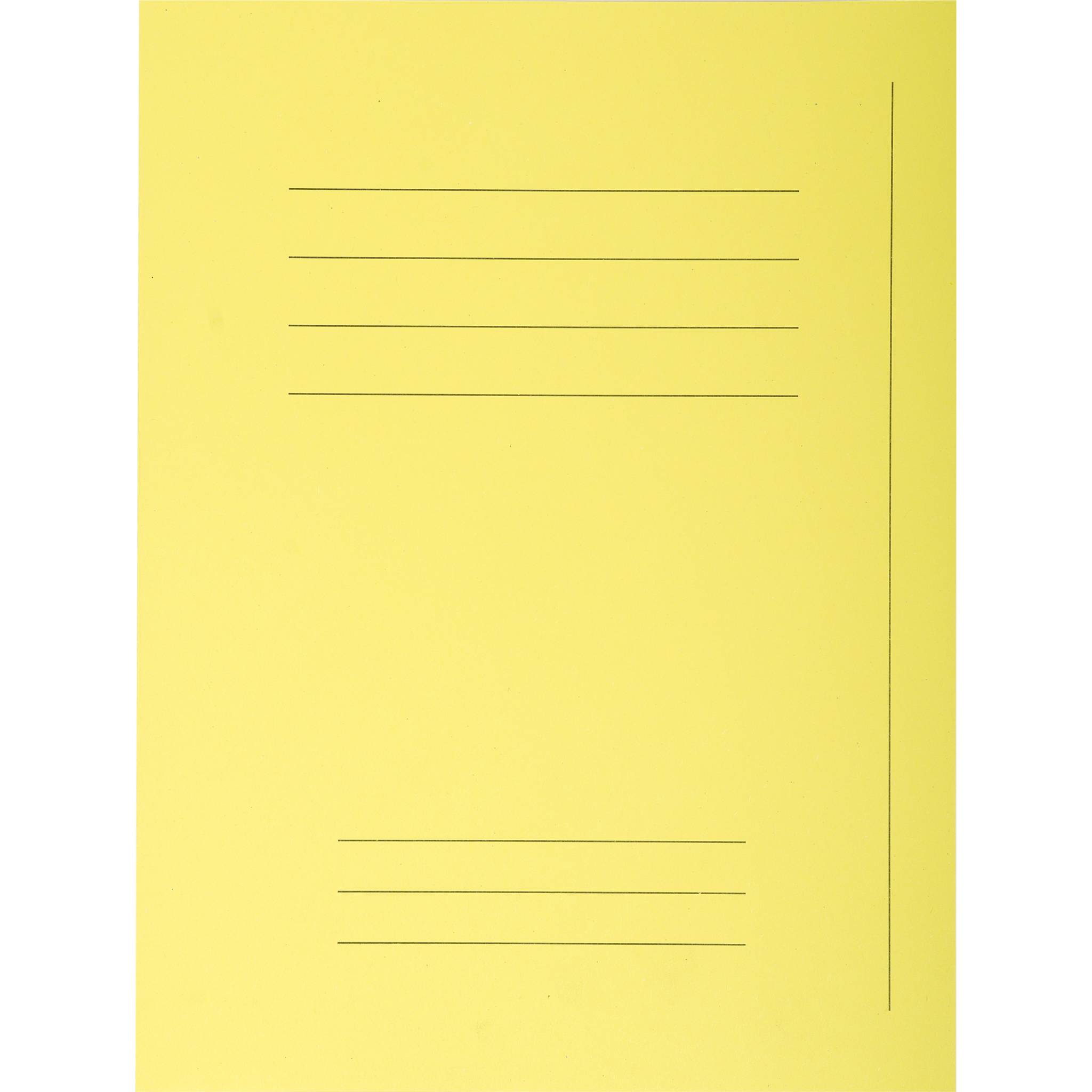Exacompta 5x Pack 50 Aktendeckeln mit Index, RC, A4 , - Gelb - 435005E