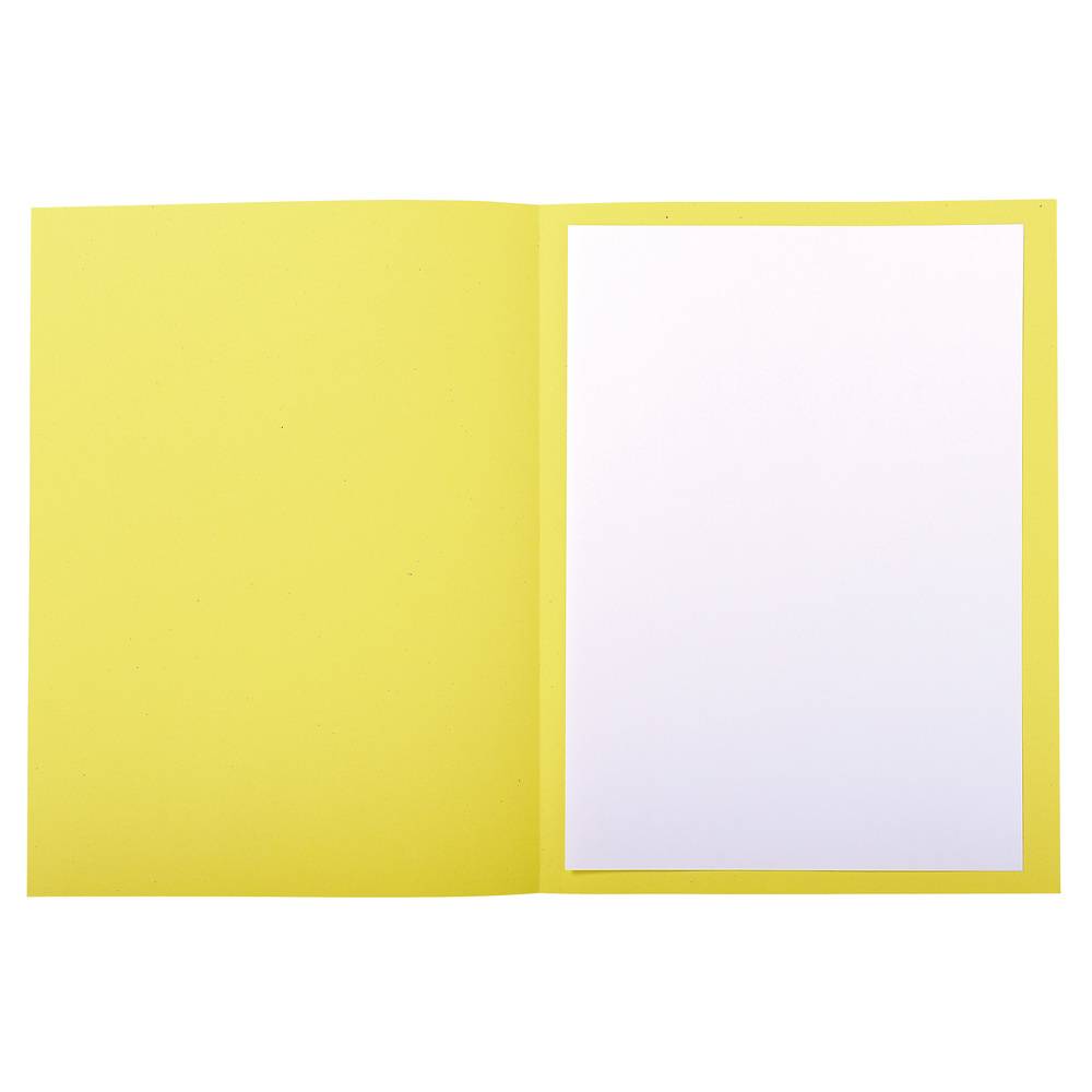 Exacompta 5x Pack 50 Aktendeckeln mit Index, RC, A4 , - Gelb - 435005E