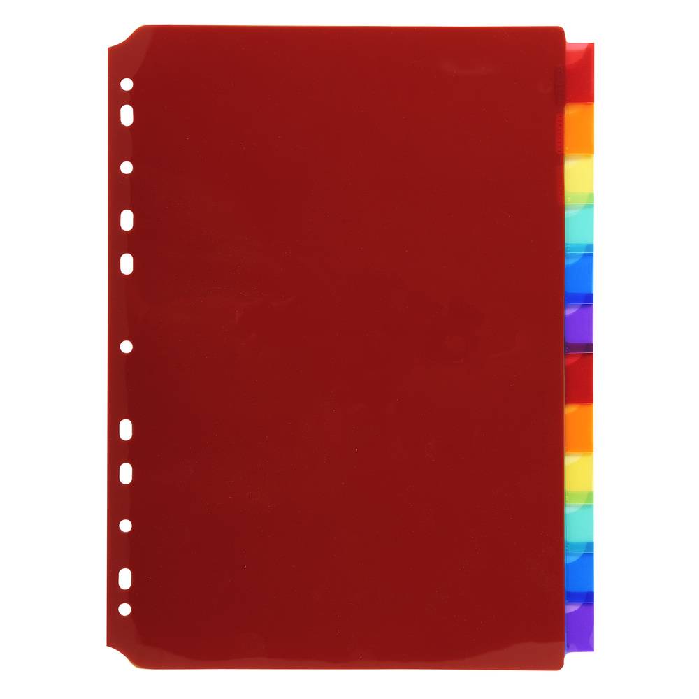 Exacompta 10x Register PP transluzent 200µ, 12-teilig, für DIN A4 - 3912E