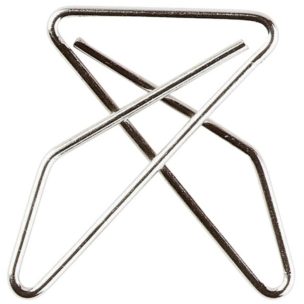 Exacompta 20x Box mit 50 Stück Zick-Zack Büroklammern, 50x60mm - Silber - 14766E