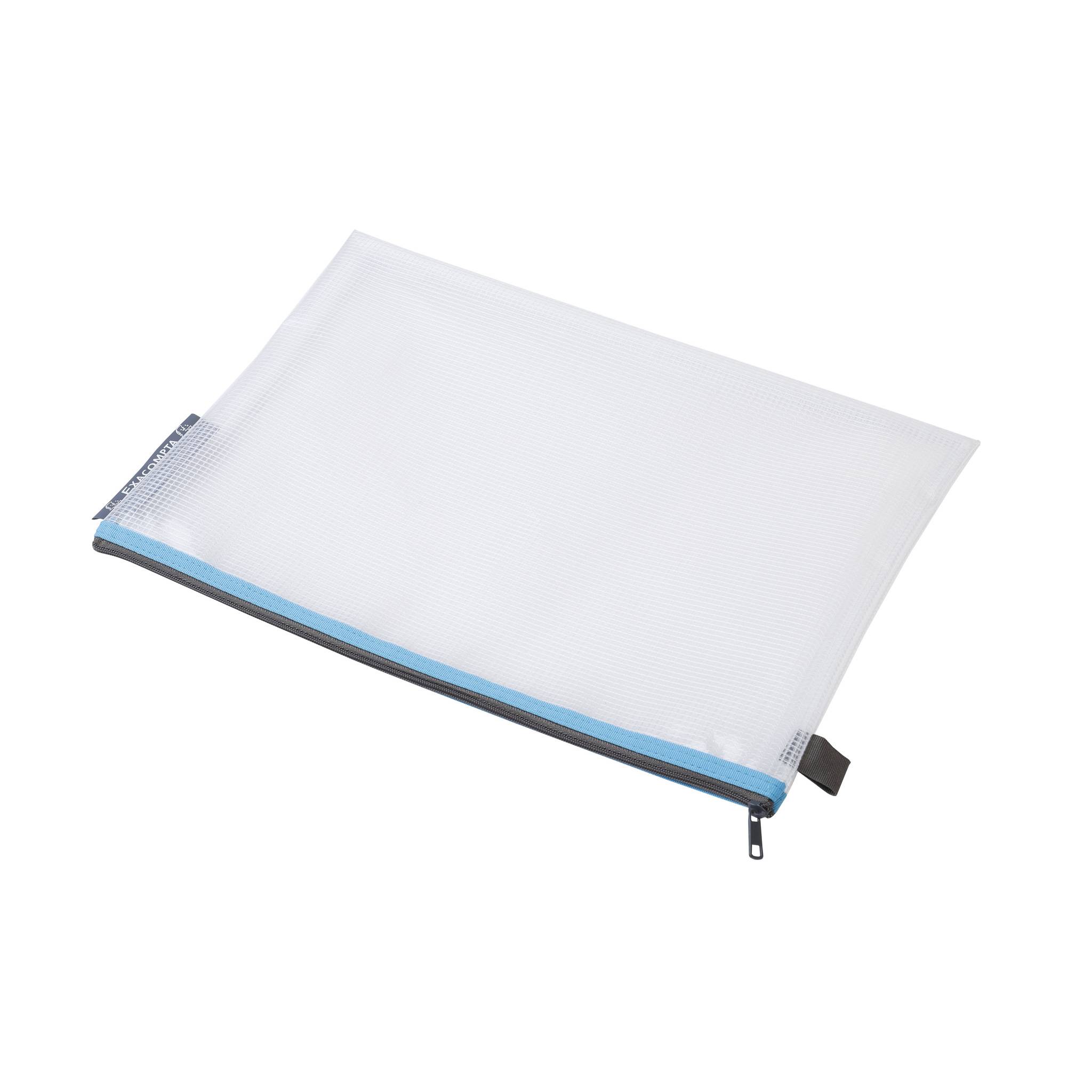 Exacompta 10x Tasche EVA mit Reißverschluss, flexibel PP, A4, sortiert, 34150E