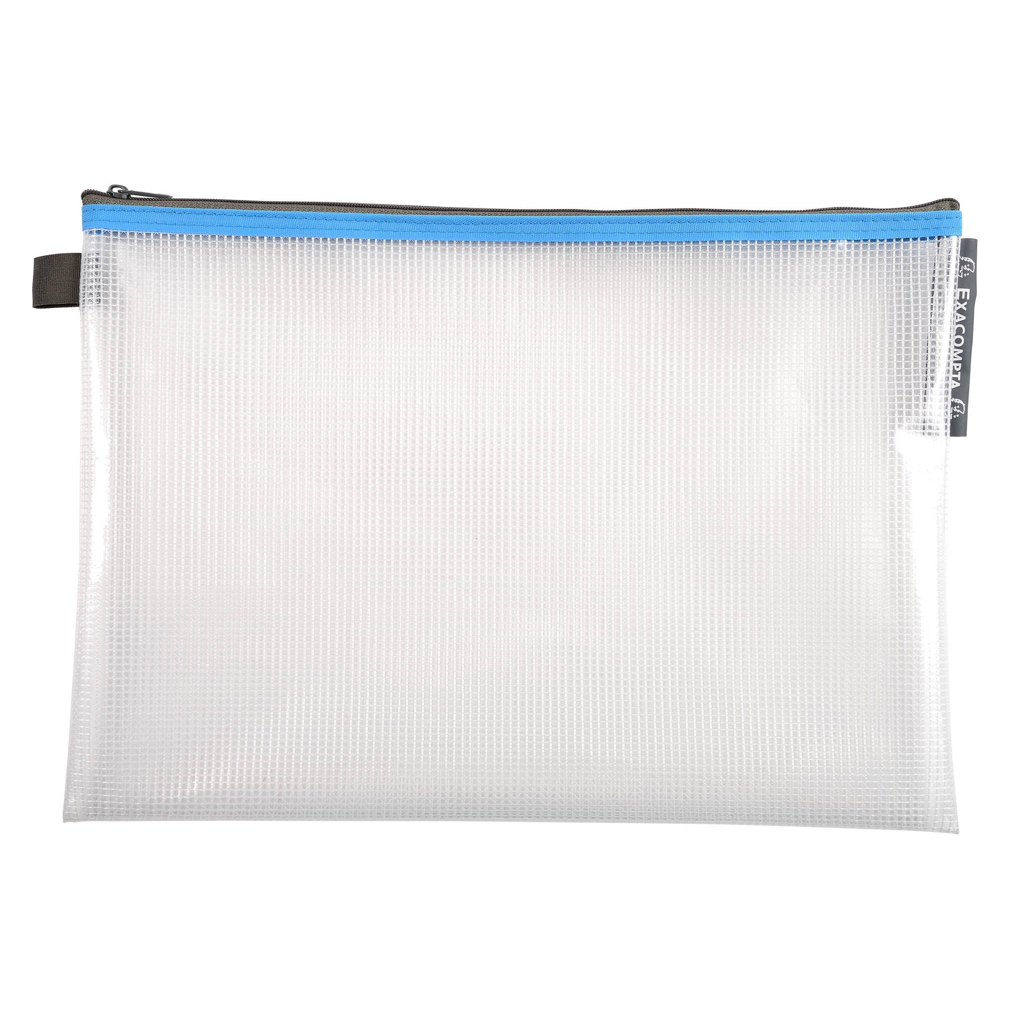 Exacompta 10x Tasche EVA mit Reißverschluss, flexibel PP, A4, sortiert, 34150E