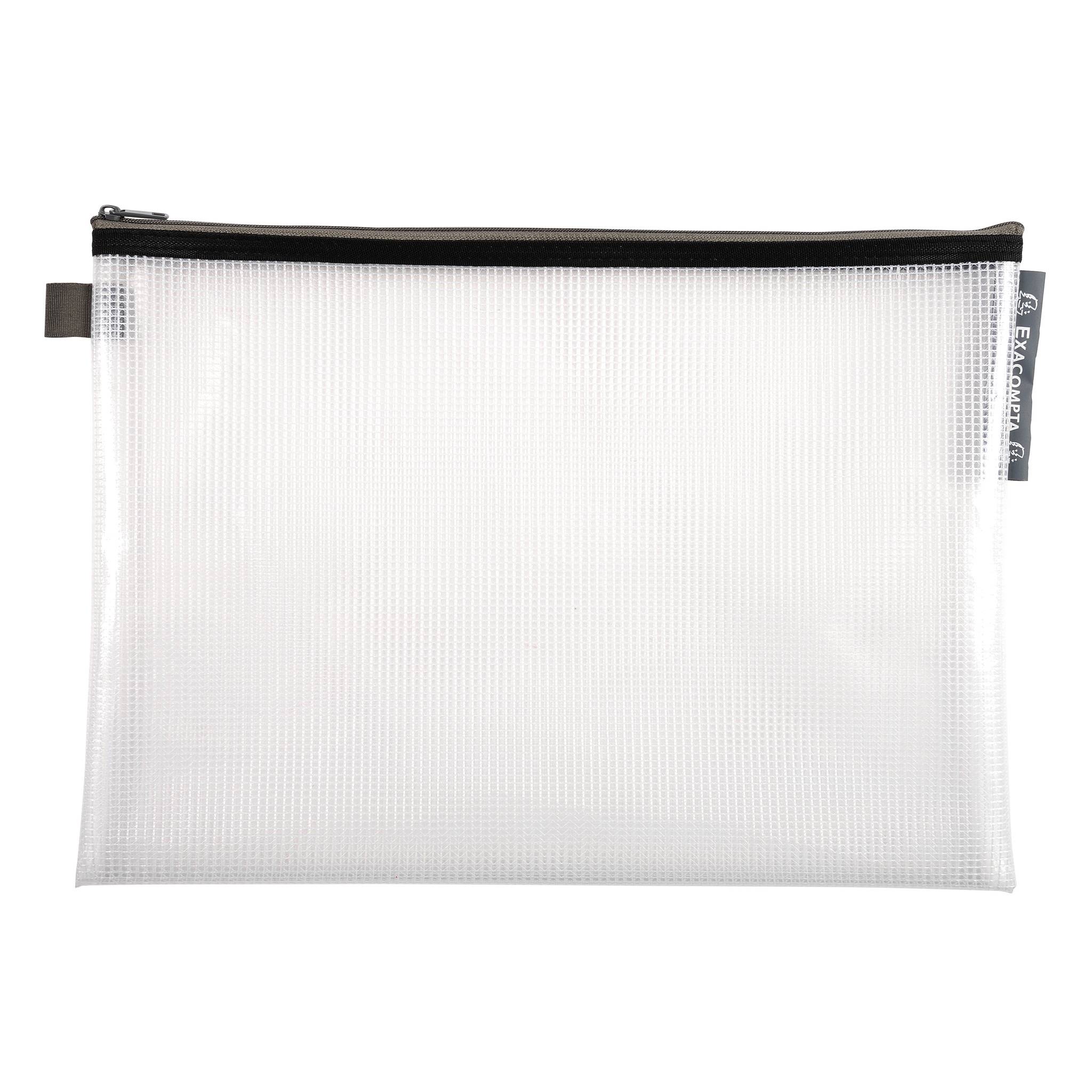 Exacompta 10x Tasche EVA mit Reißverschluss, flexibel PP, A4, sortiert, 34150E