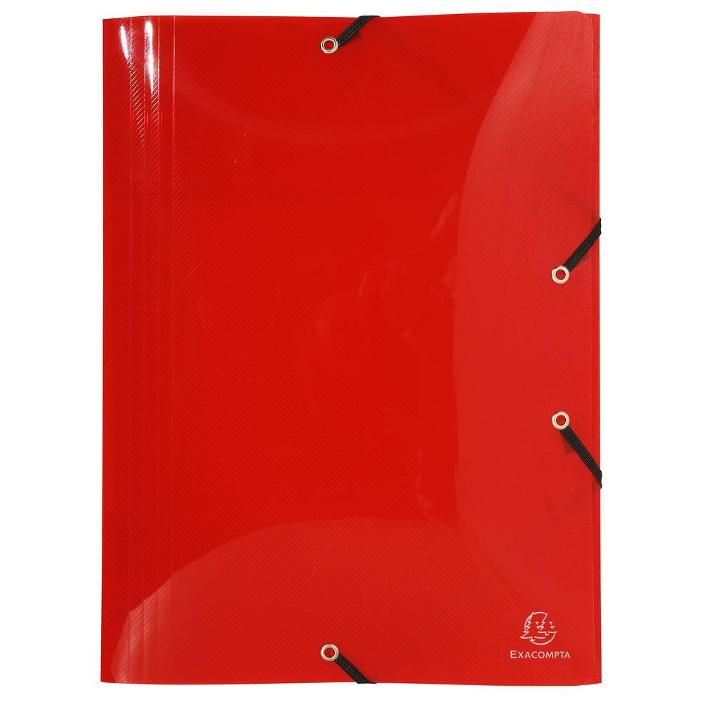 Exacompta 10x Sammelmappe +3 Klappen Gummizug PP 500µ A3 sortiert 59700E