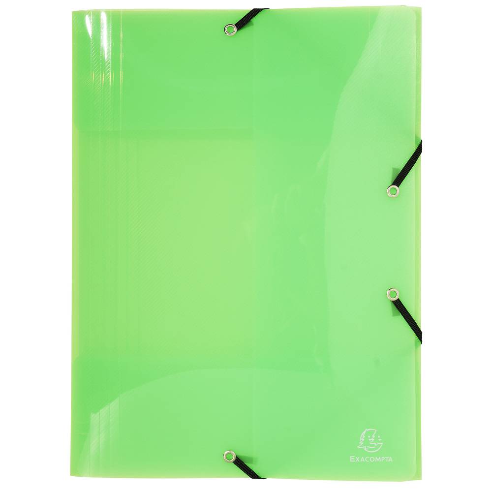 Exacompta 10x Sammelmappe +3 Klappen Gummizug PP 500µ A3 sortiert 59700E