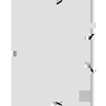 Exacompta 55506E 25x Sammelmappen mit Gummizug und 3 Klappen, Colorspan-Karton 400g/m2, für DIN A4 - Weiß