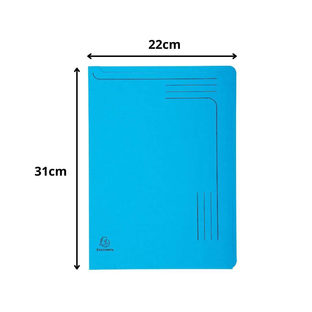 Exacompta 25x Aktenmappe A4 + Index, RC Kart.290g, sortiert, 48100E
