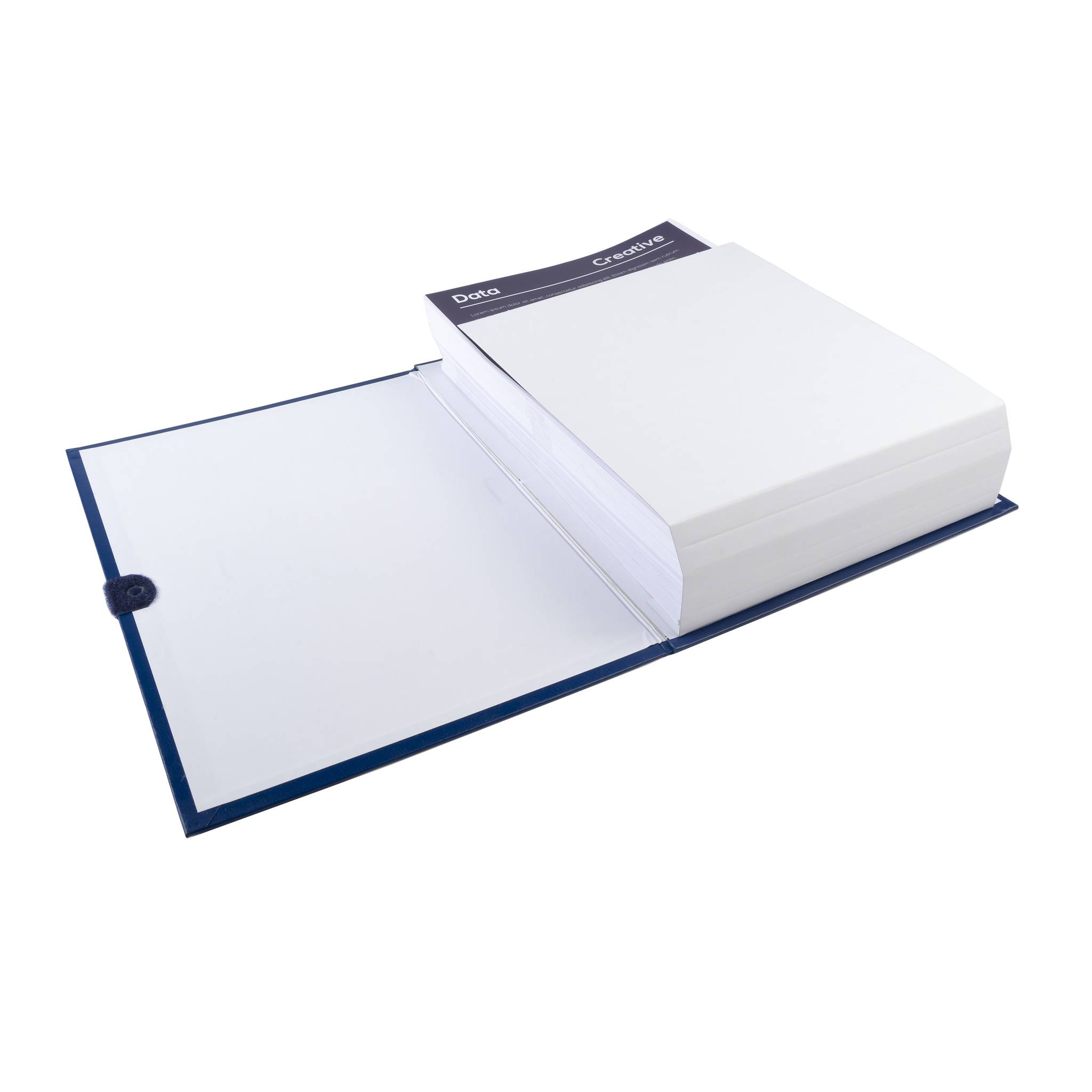 Exacompta 10x Dokumentenmappe dehnbar 1 Klappe Balacronbezug A4 Dunkelblau 626E