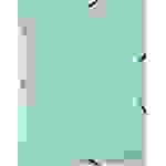 Exacompta 55533E 25x Sammelmappe mit Gummizug aus Colorspan-Karton 400g/m2 Serie Aquarel - A4 - Pastellgrün