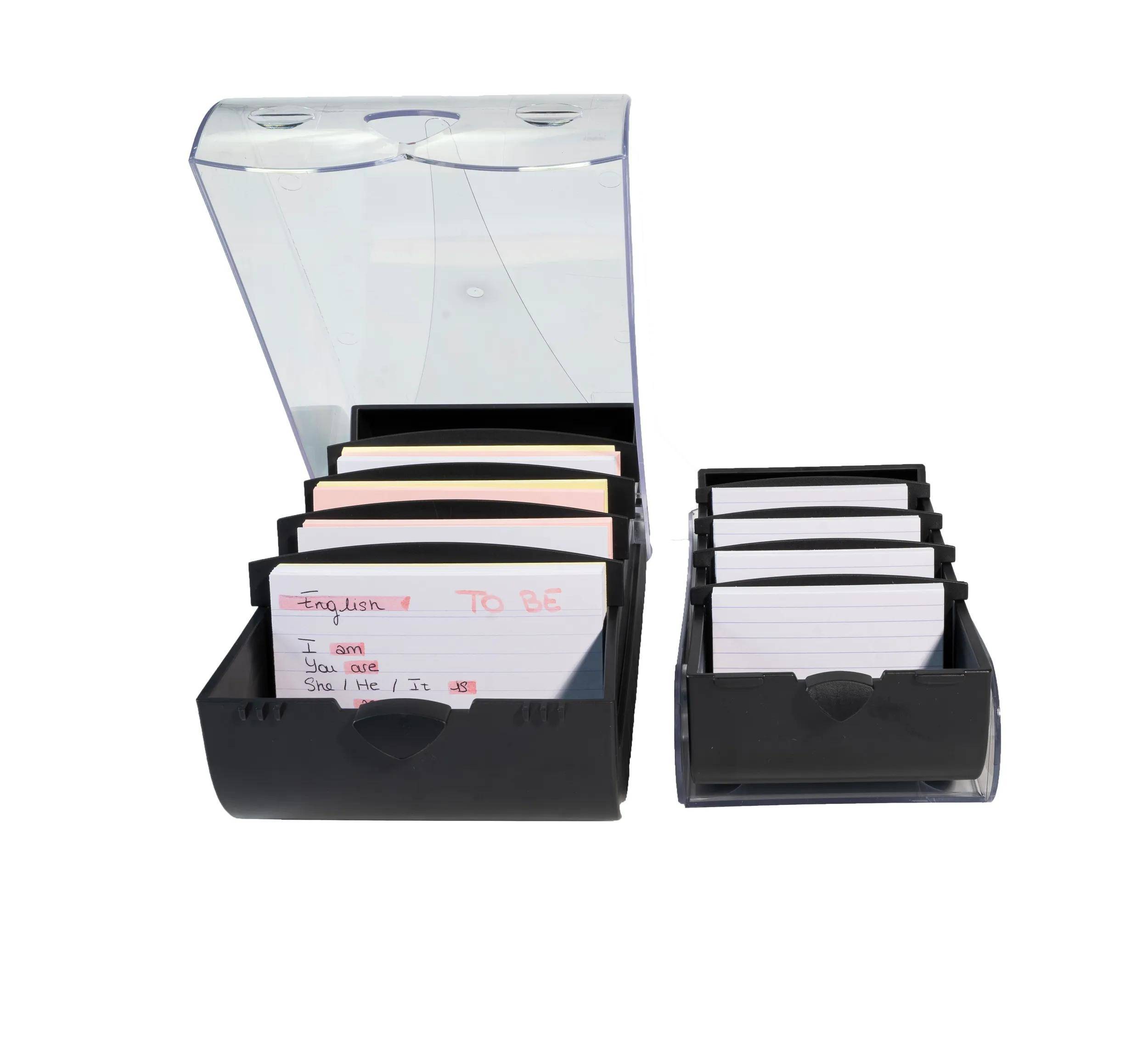 Exacompta 8x Karteikartenbox Bunny Box A7 Kollektion Office Schwarz 5341423D