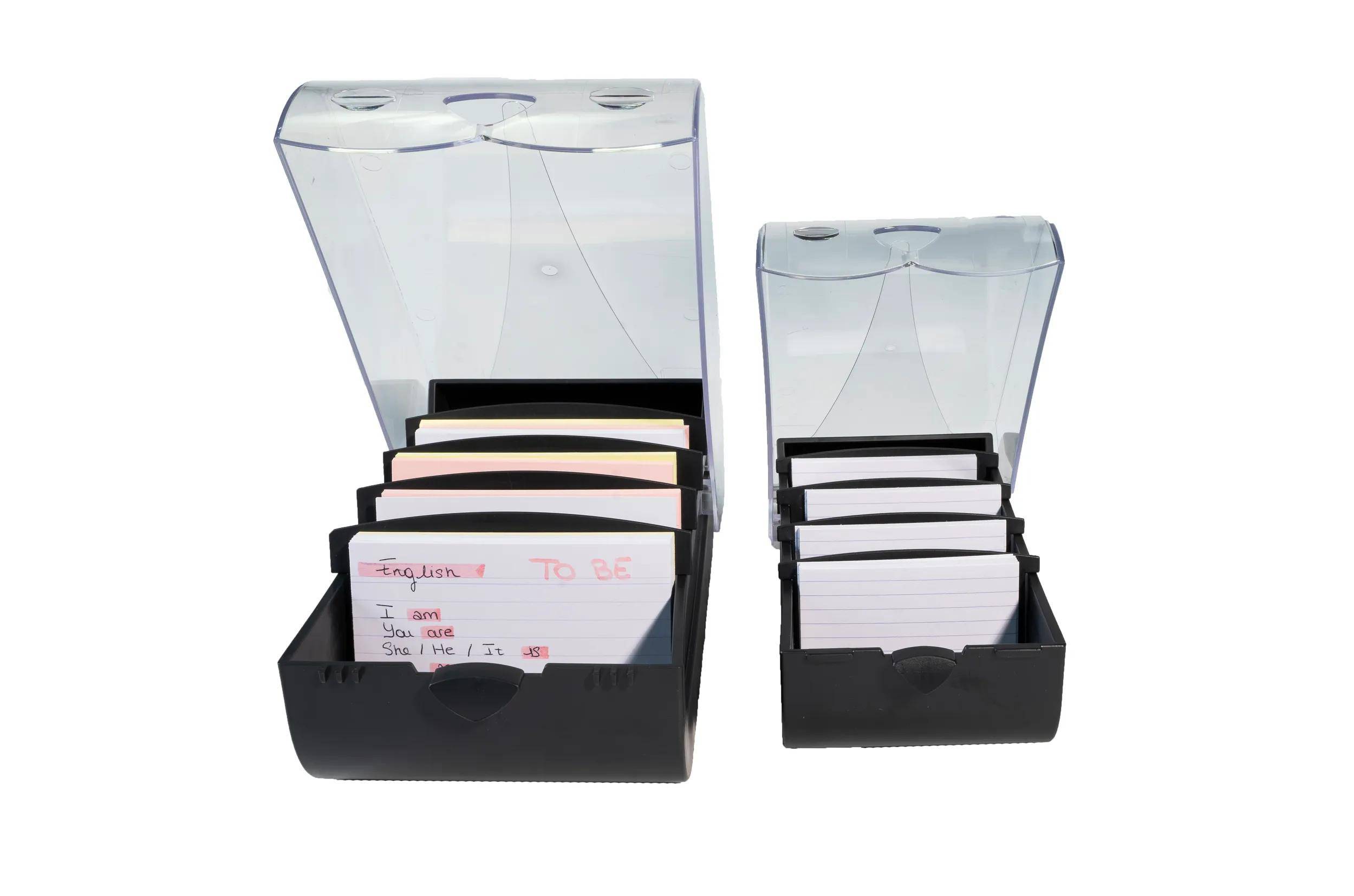 Exacompta 8x Karteikartenbox Bunny Box A8 Kollektion Office Schwarz 5331423D