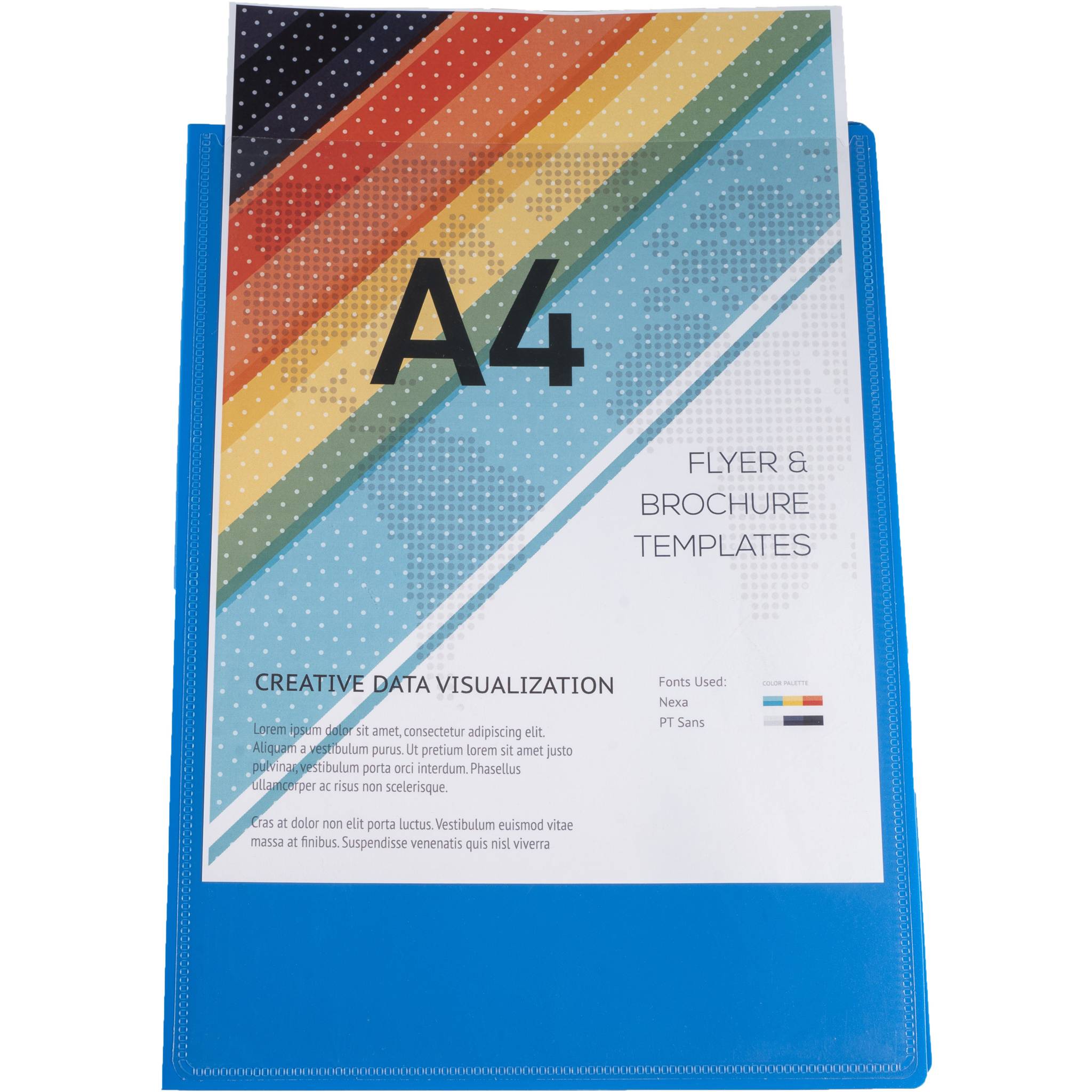 Exacompta 12x Sichtmappe PP 500µ + 30 Hüllen Kreacover, A4, sortiert, 5730E