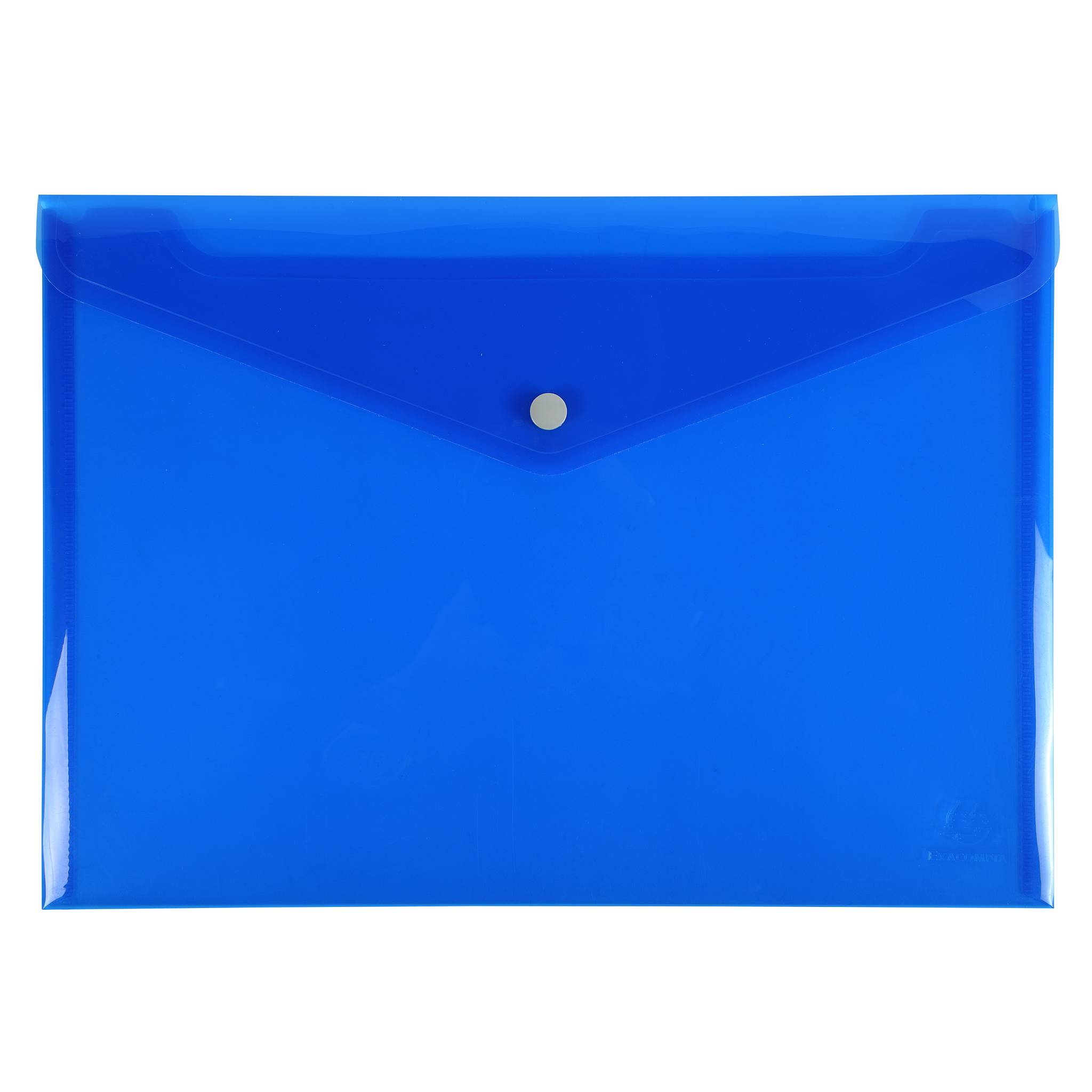 Exacompta 30x Tasche mit Druckknopf Iderama aus PP - Farben sortiert - 34450E