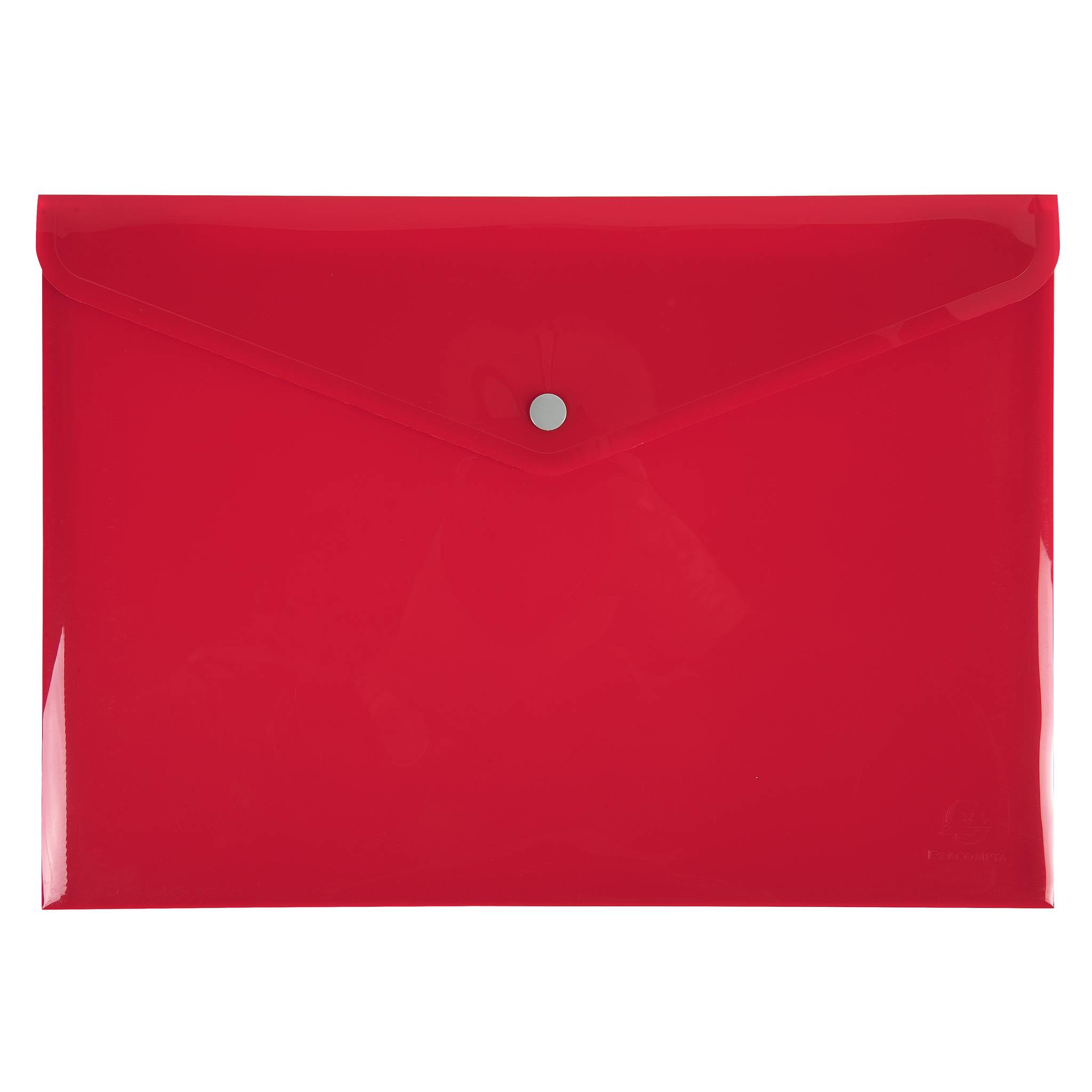 Exacompta 30x Tasche mit Druckknopf Iderama aus PP - Farben sortiert - 34450E