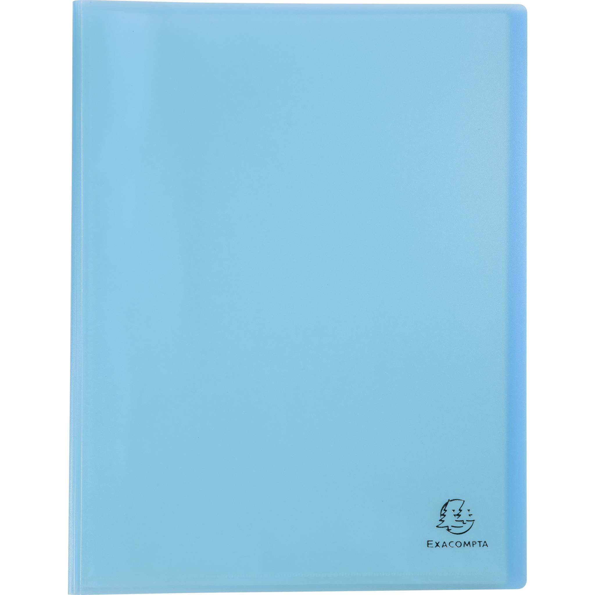 Exacompta 10x Sichtmappe A4 mittelfestem PP, 40 Hüllen, Pastellblau, 88472E