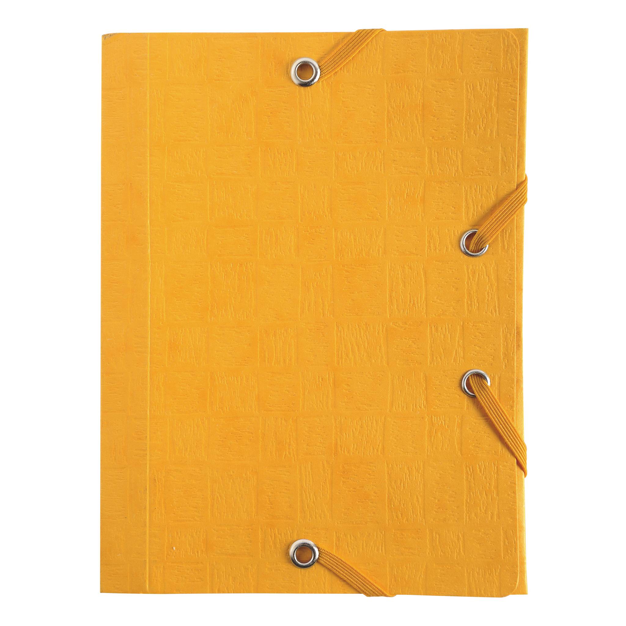 Exacompta 25x Sammelmappe +Gummizug 3 Klappen Karton 12x16cm sortiert 50750E