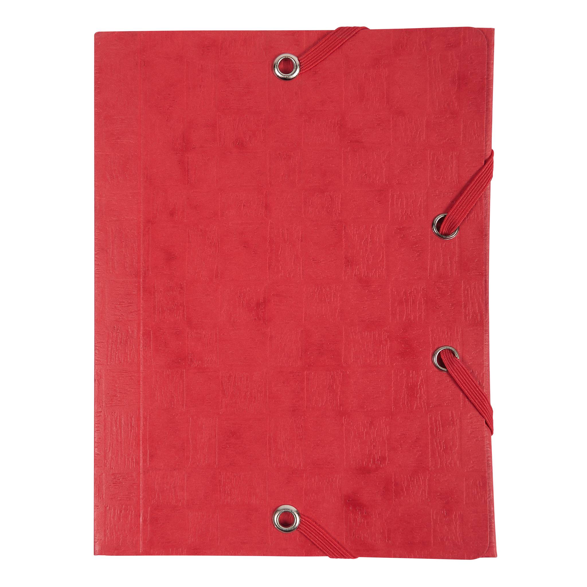 Exacompta 25x Sammelmappe +Gummizug 3 Klappen Karton 12x16cm sortiert 50750E