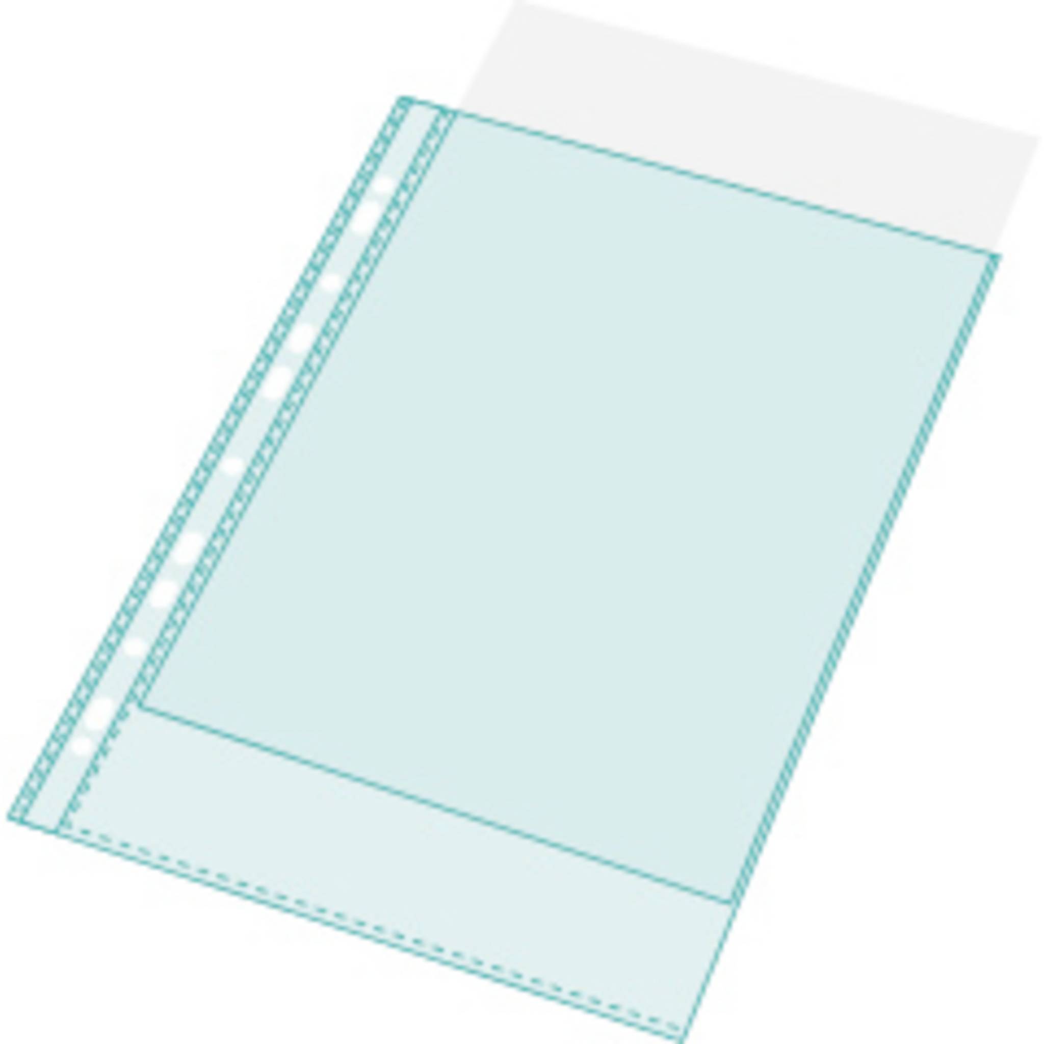 Exacompta 20x Pack 50 Prospekthüllen gelocht genarbtem PP 50µ A4 Kristall 5150E