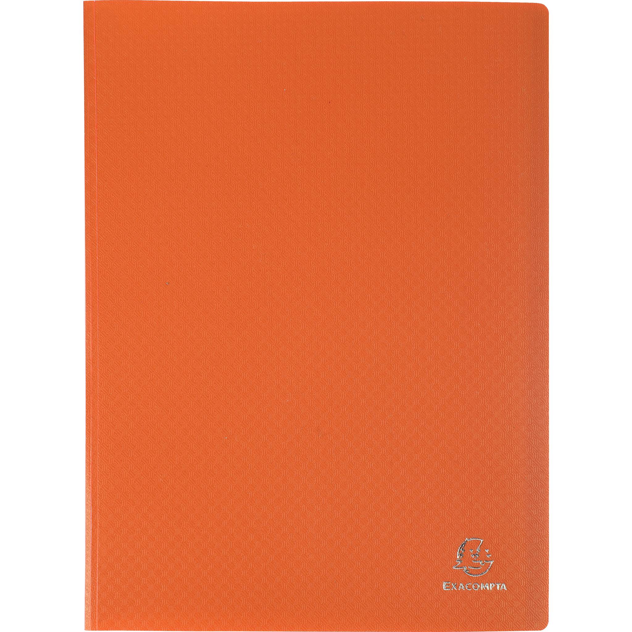 Exacompta 10x Sichtmappe PP 500µ 40 glatten Hüllen transluzent A4 Orange 88424E
