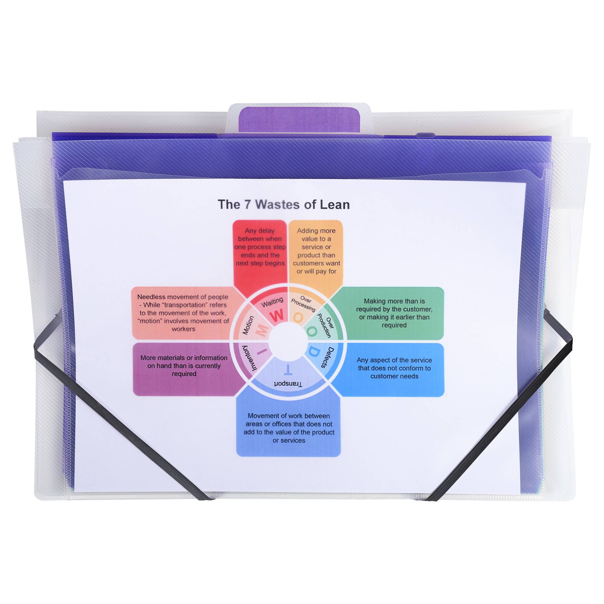 Exacompta 4x Fächermappe zum Aufhängen Crystal + 6 Fächern A4, Kristall, 55898E