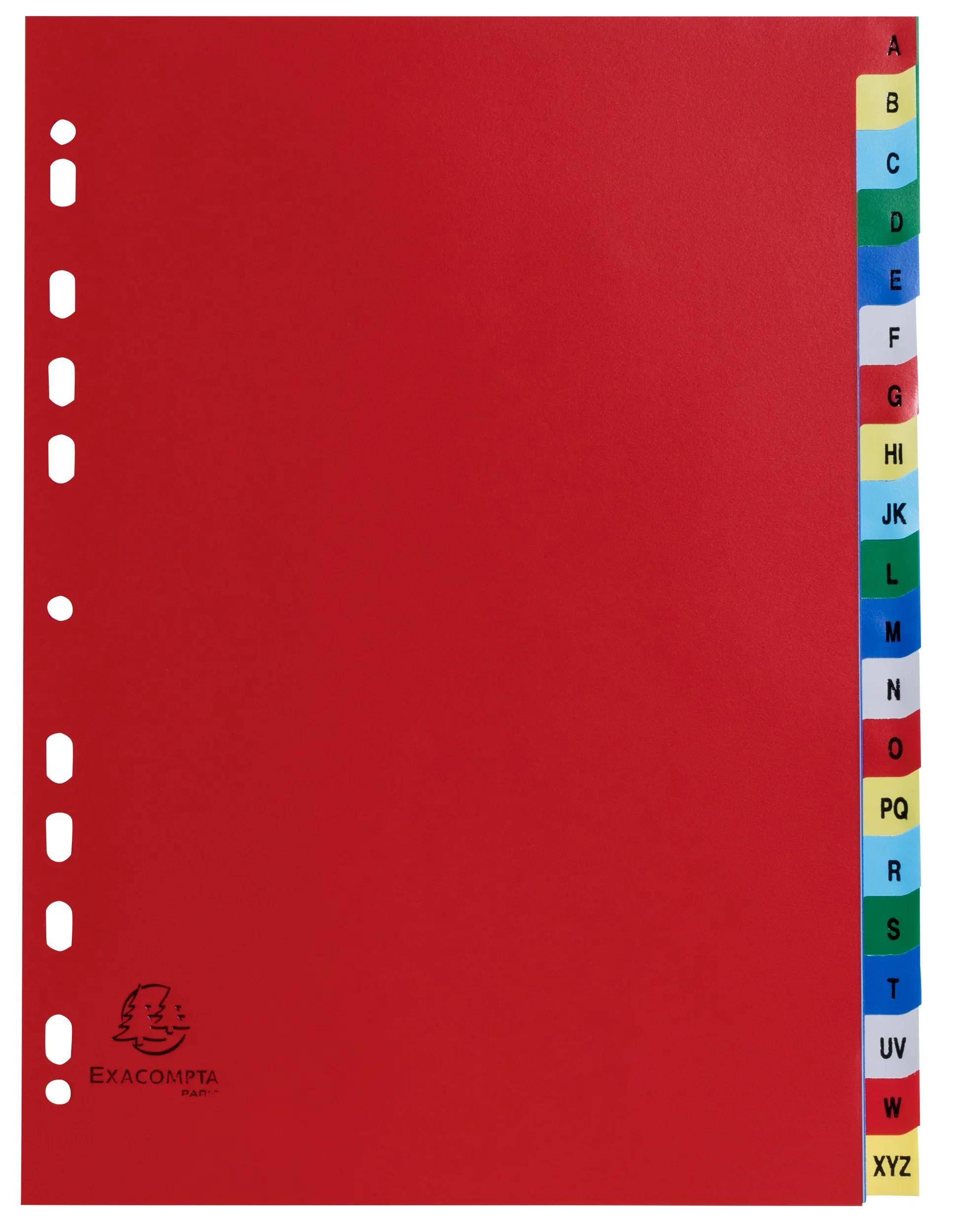 Exacompta 20x Register für Ordner Ringbücher PP 20 Positionen Taben A-Z A4 94E