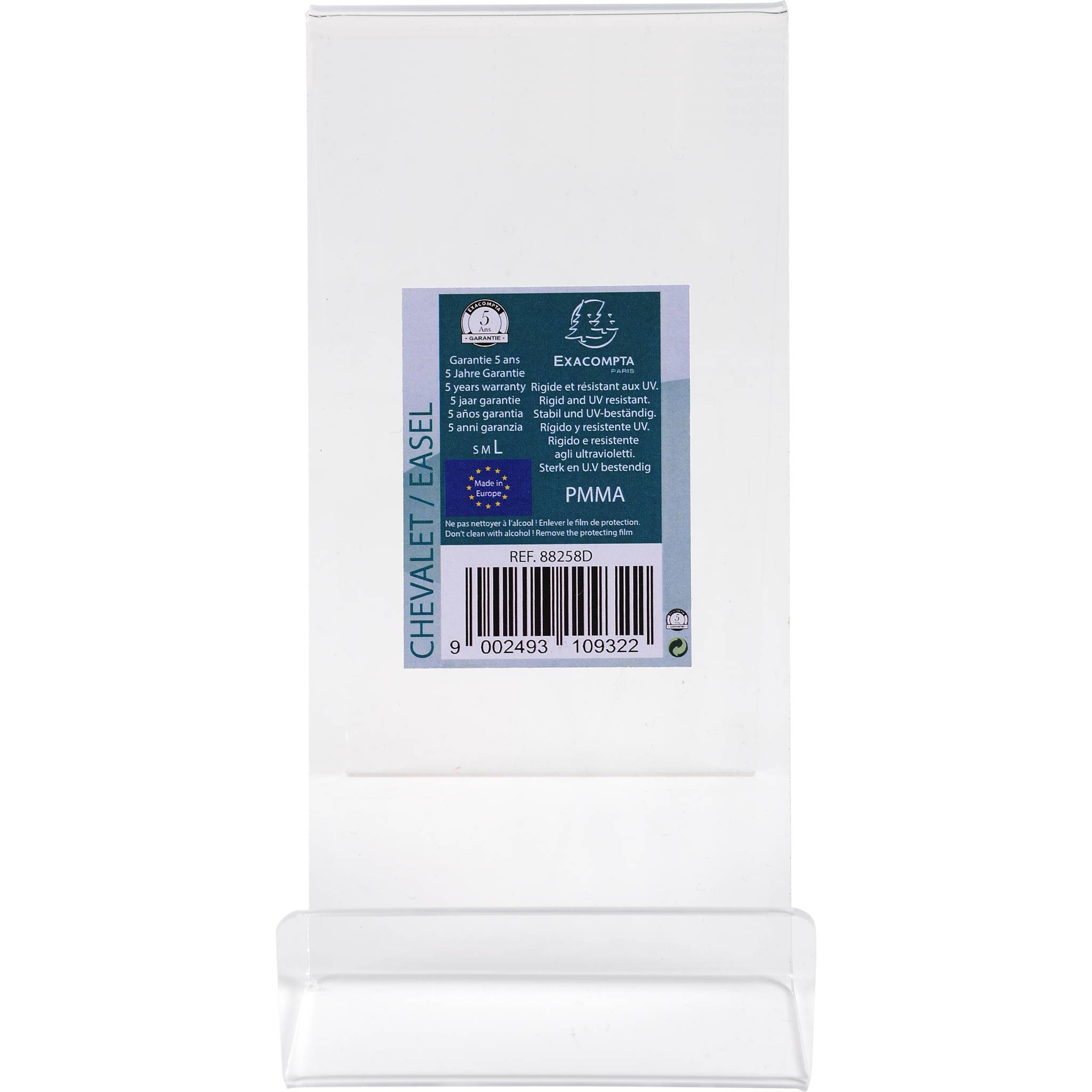 Exacompta 10x Tischaufsteller für A6, PMMA, Exacryl - Kristall - 88258D