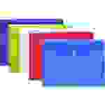 Exacompta 56420E 10x Packung mit 5 Prospekttaschen aus PP, A4 - Farben sortiert