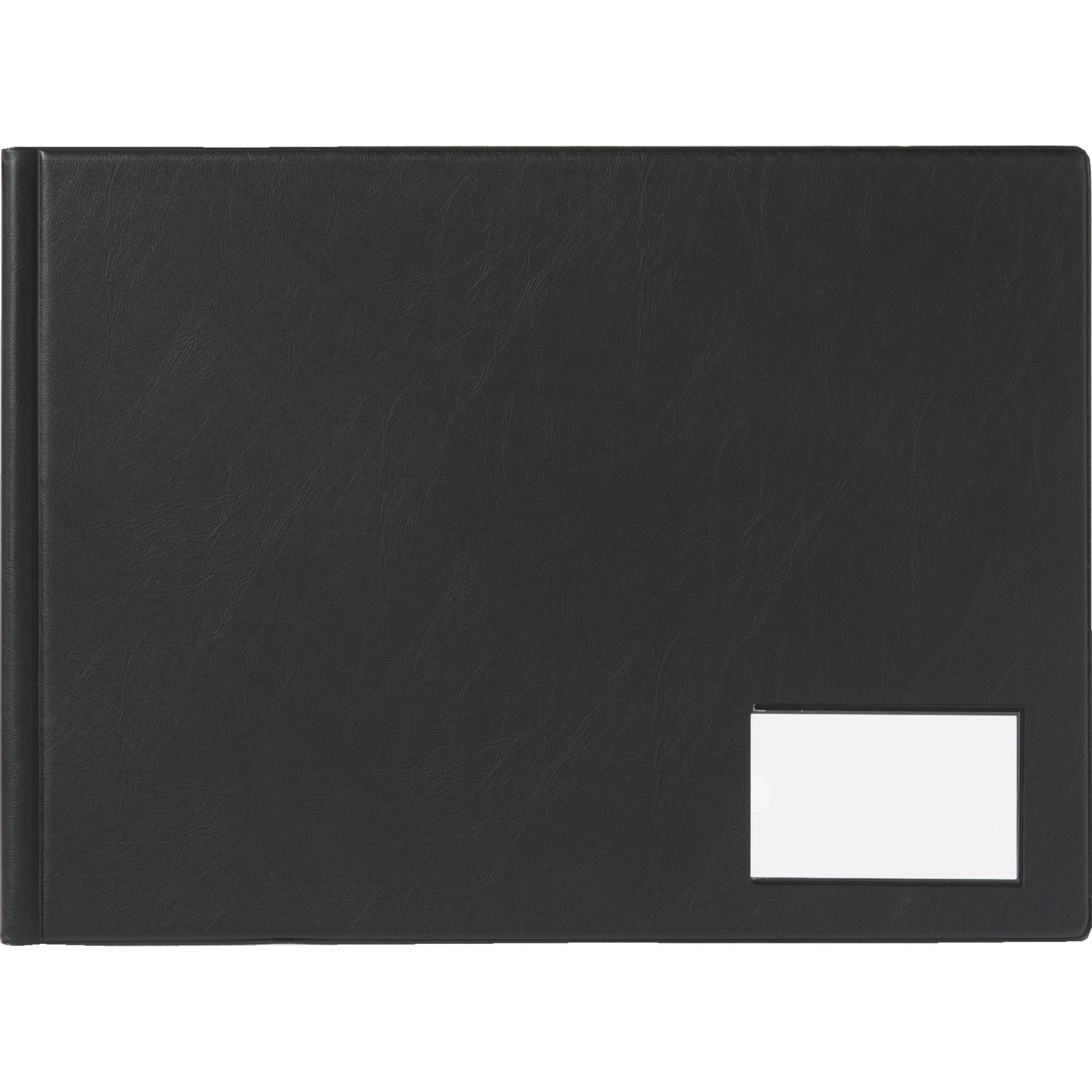 Exacompta 4x Sichtmappe Deckel PVC 14mm 24 Hüllen A3 quer Schwarz GDB24/LZ
