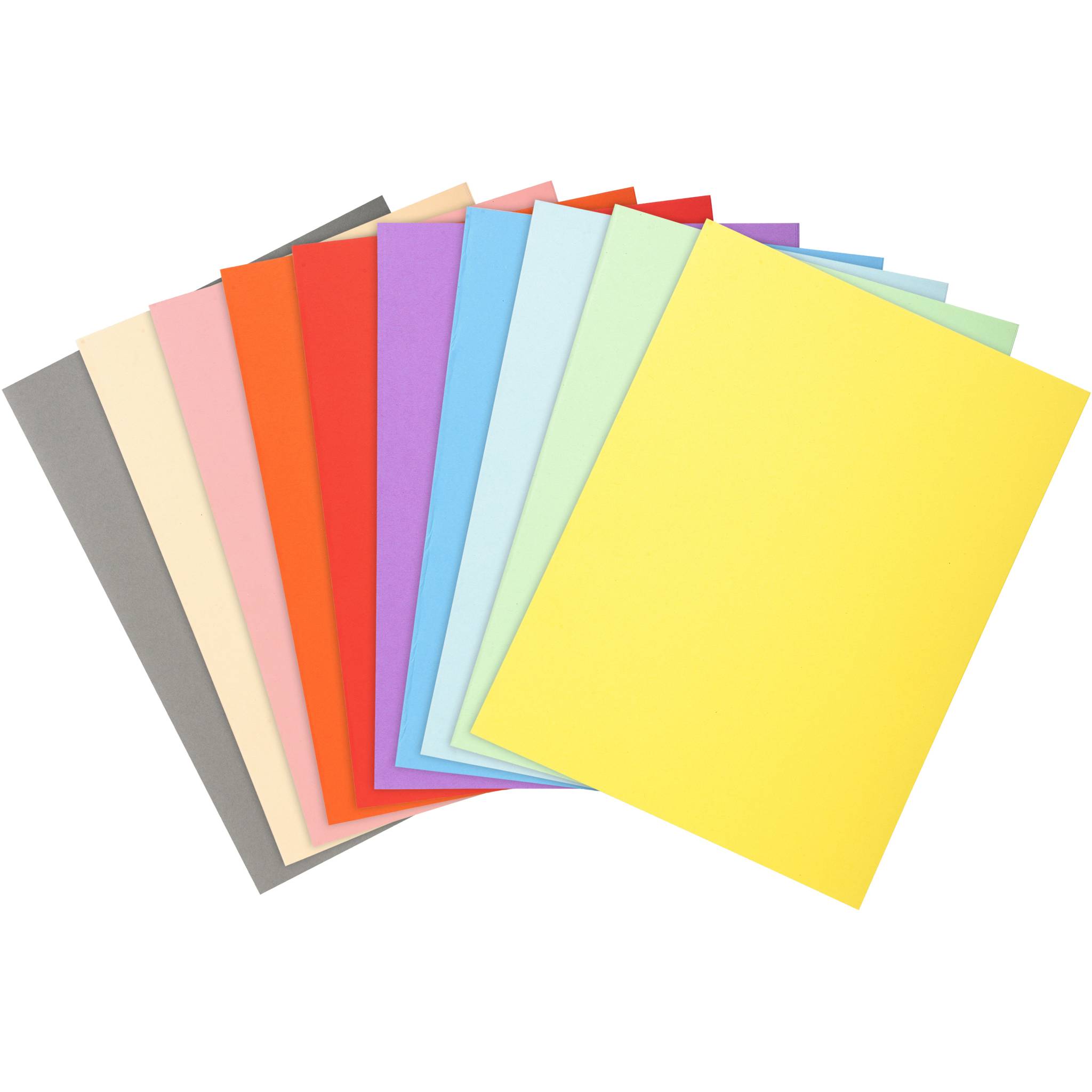 Exacompta 5x Pack 100 Aktendeckeln Recycling 220g A4 - sortiert - 410000E