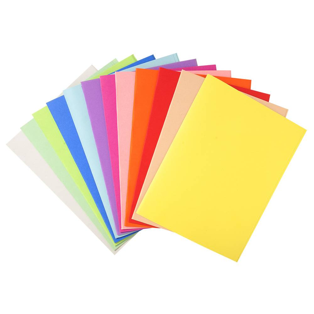 Exacompta 5x Pack 100 Aktendeckeln Recycling 220g A4 - sortiert - 410000E