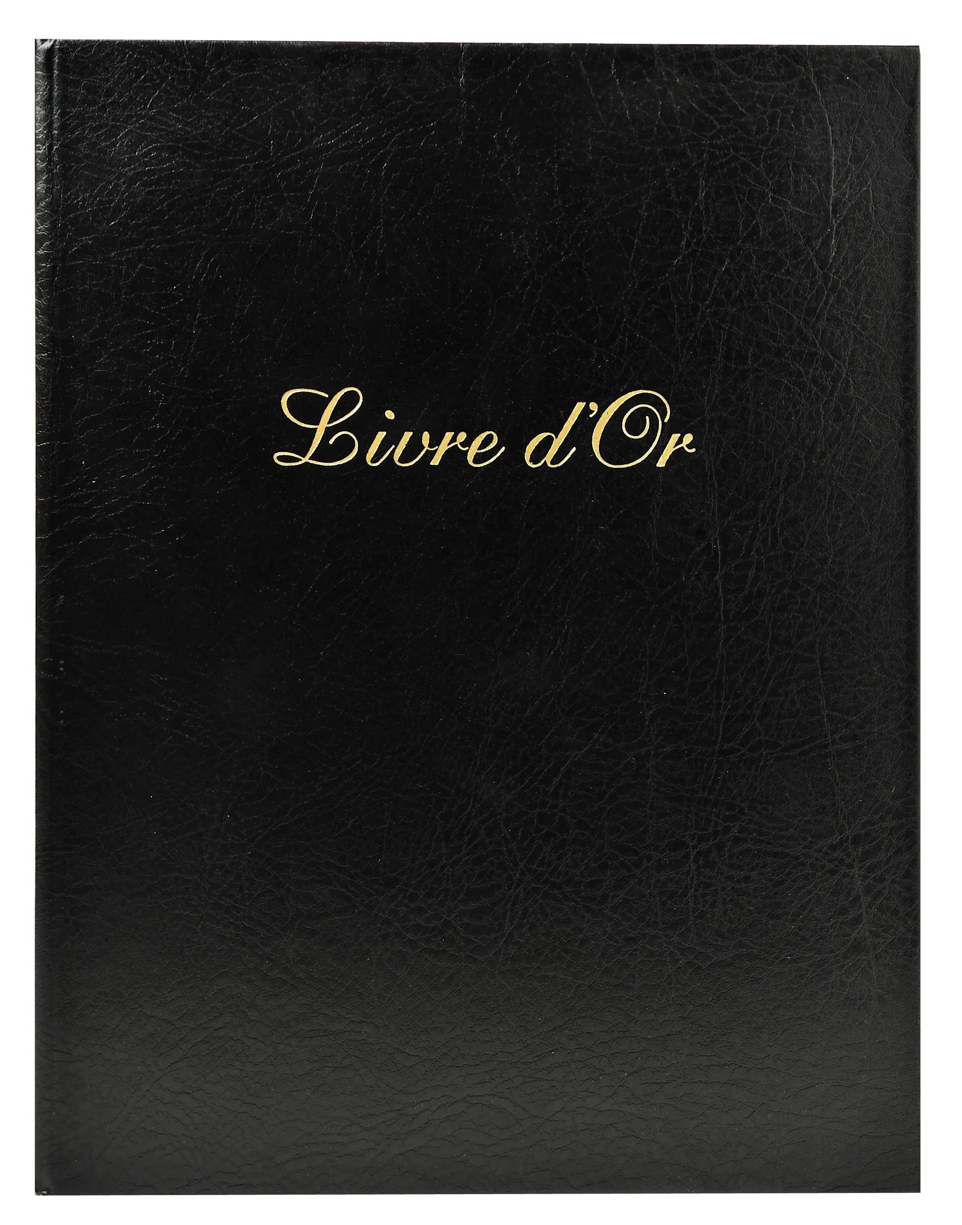 Exacompta 3x Gästebuch Balacron 50 Blatt weiß 27x22 cm Hochformat sortiert 983E