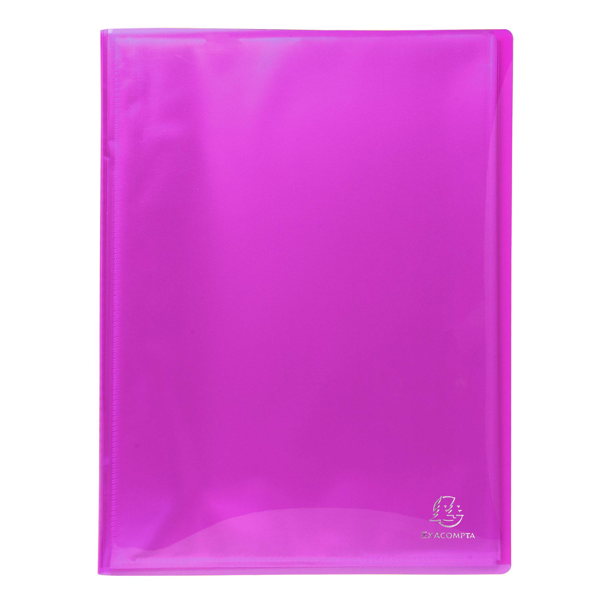 Exacompta 12x Sichtmappe PP 500µ, 30 Hüllen, 24x32cm A4, , sortiert, 86770E