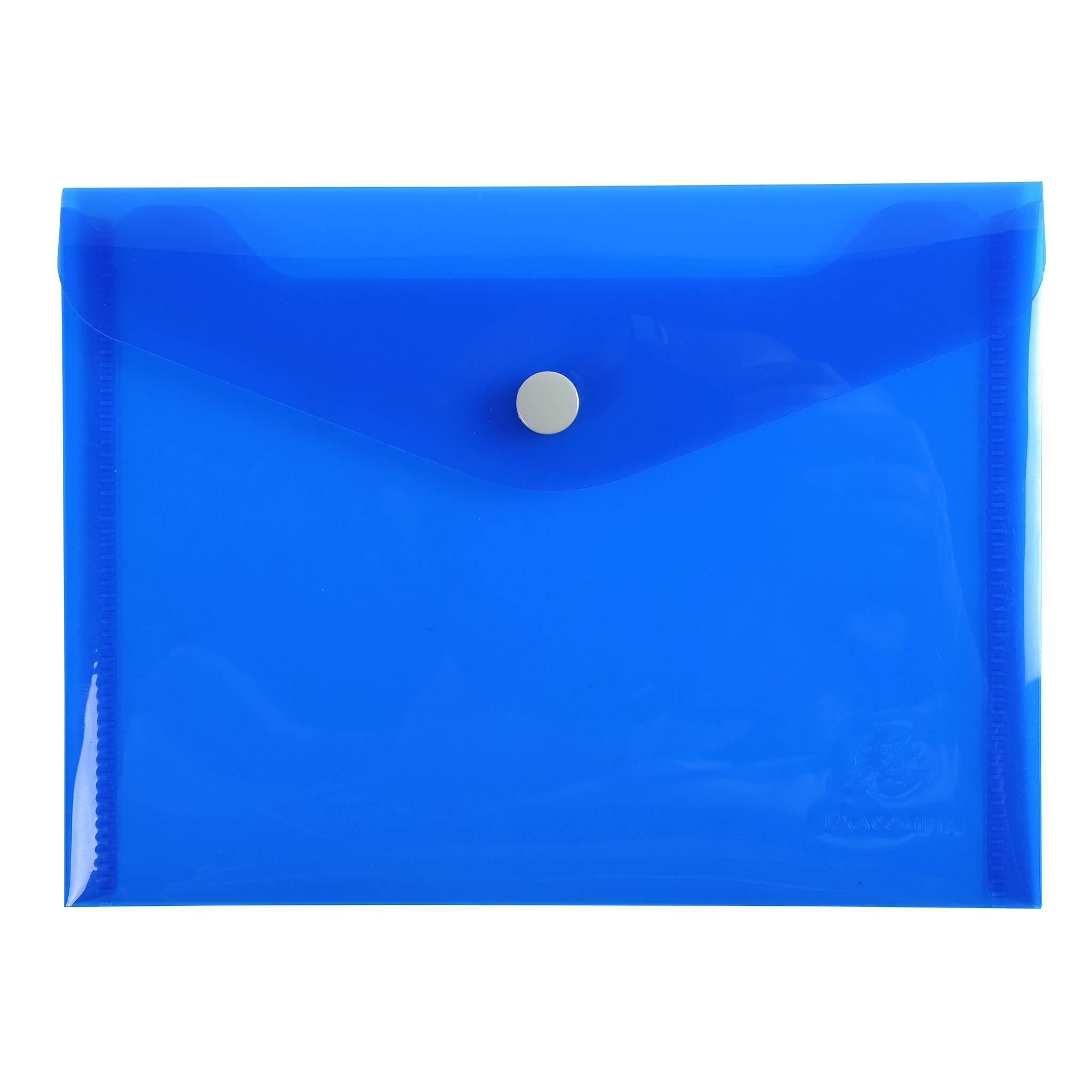 Exacompta 30x Tasche mit Druckknopf Iderama aus PP - Farben sortiert - 34410E