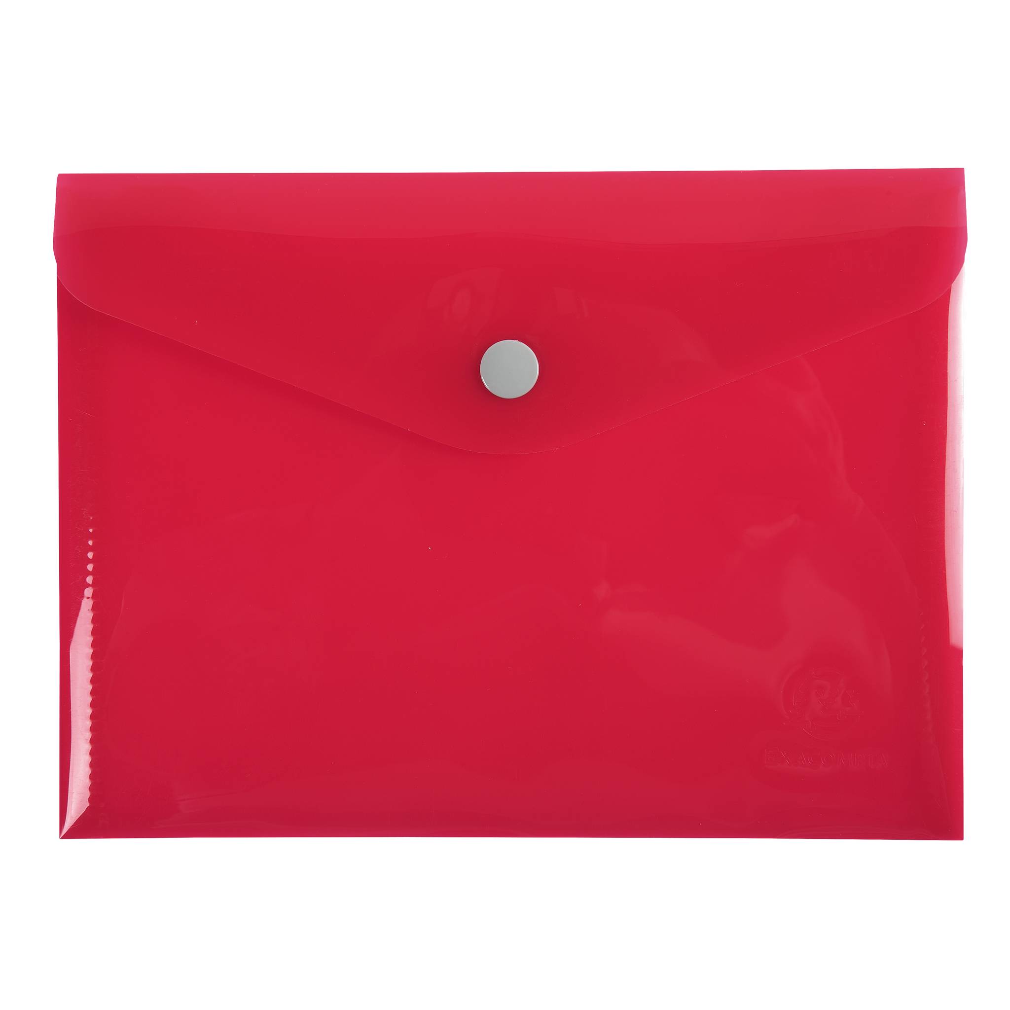 Exacompta 30x Tasche mit Druckknopf Iderama aus PP - Farben sortiert - 34410E