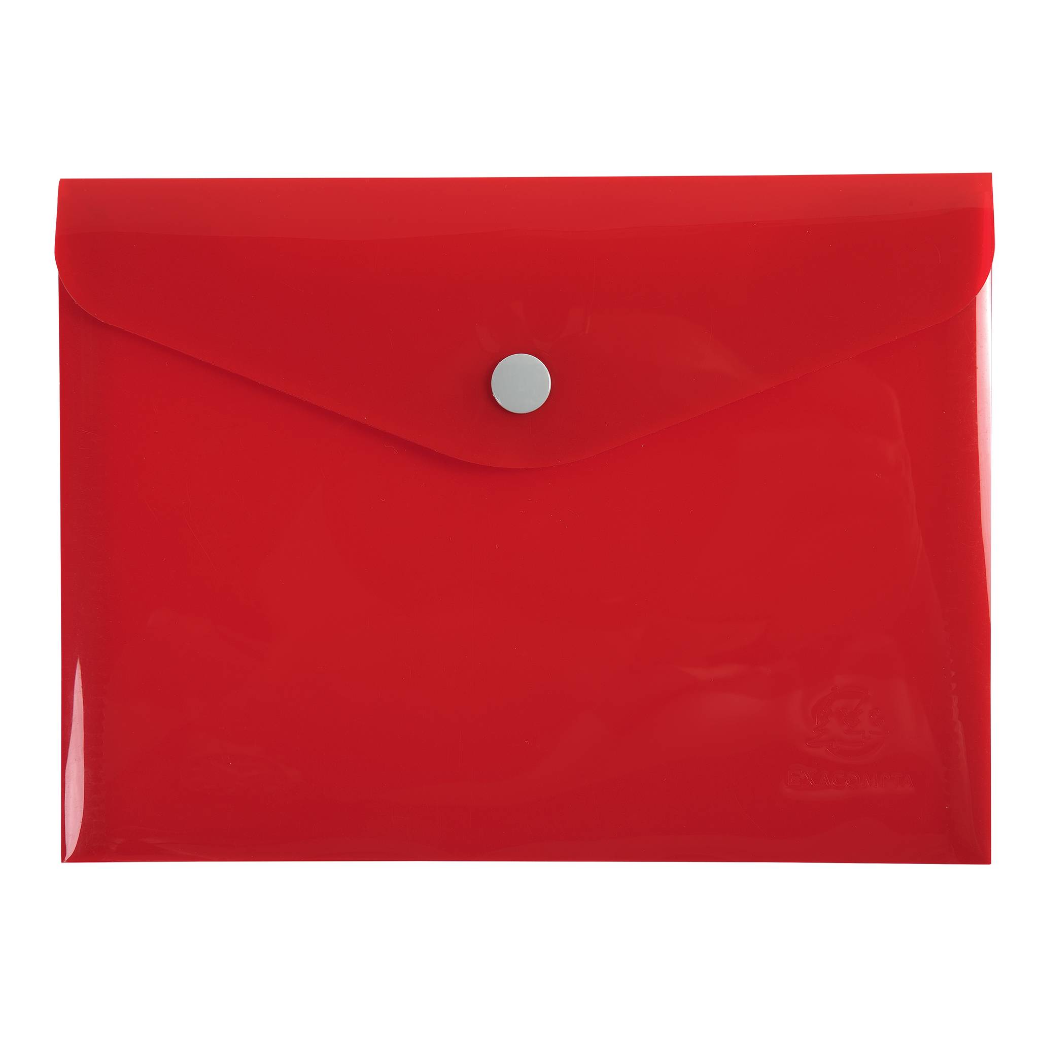Exacompta 30x Tasche mit Druckknopf Iderama aus PP - Farben sortiert - 34410E