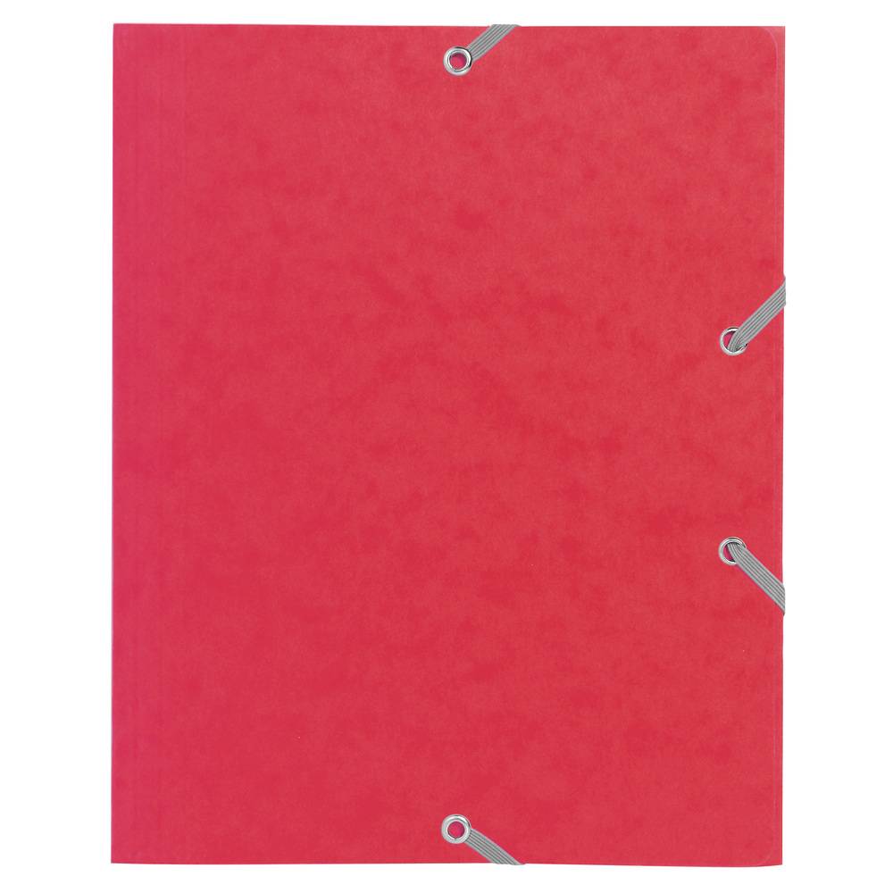 Exacompta 25x Sammelmappe +Gummizug 3 Klappen Karton 24x19cm sortiert 55200E