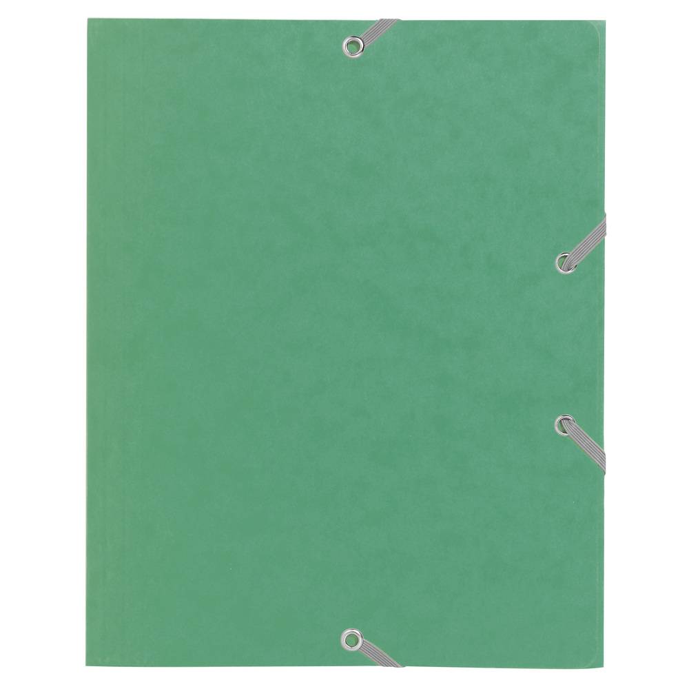 Exacompta 25x Sammelmappe +Gummizug 3 Klappen Karton 24x19cm sortiert 55200E