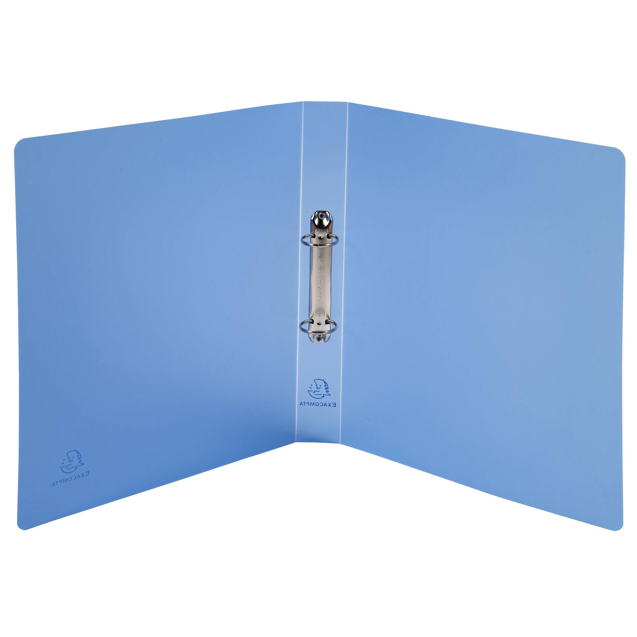 Exacompta 15x Ringbuch PP 700µ + 2 Ringen 30mm, Rücken 40mm, , A4, Blau, 54362E