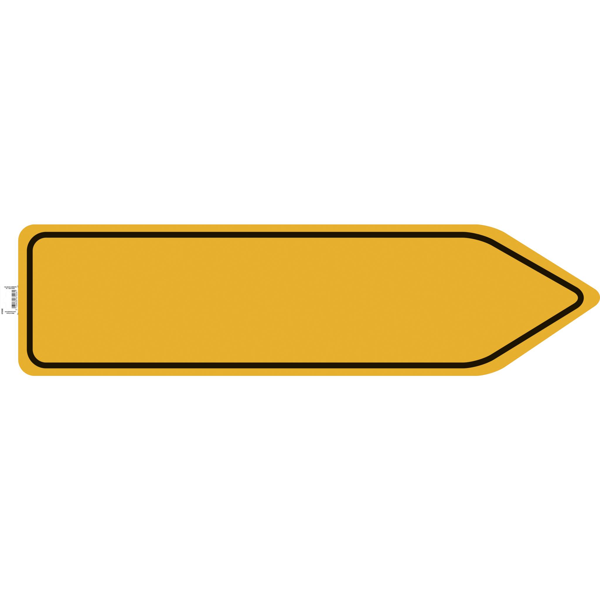 Exacompta Hinweisschild Weitergehen PVC selbstklebend 100 cm Gelb 67026E