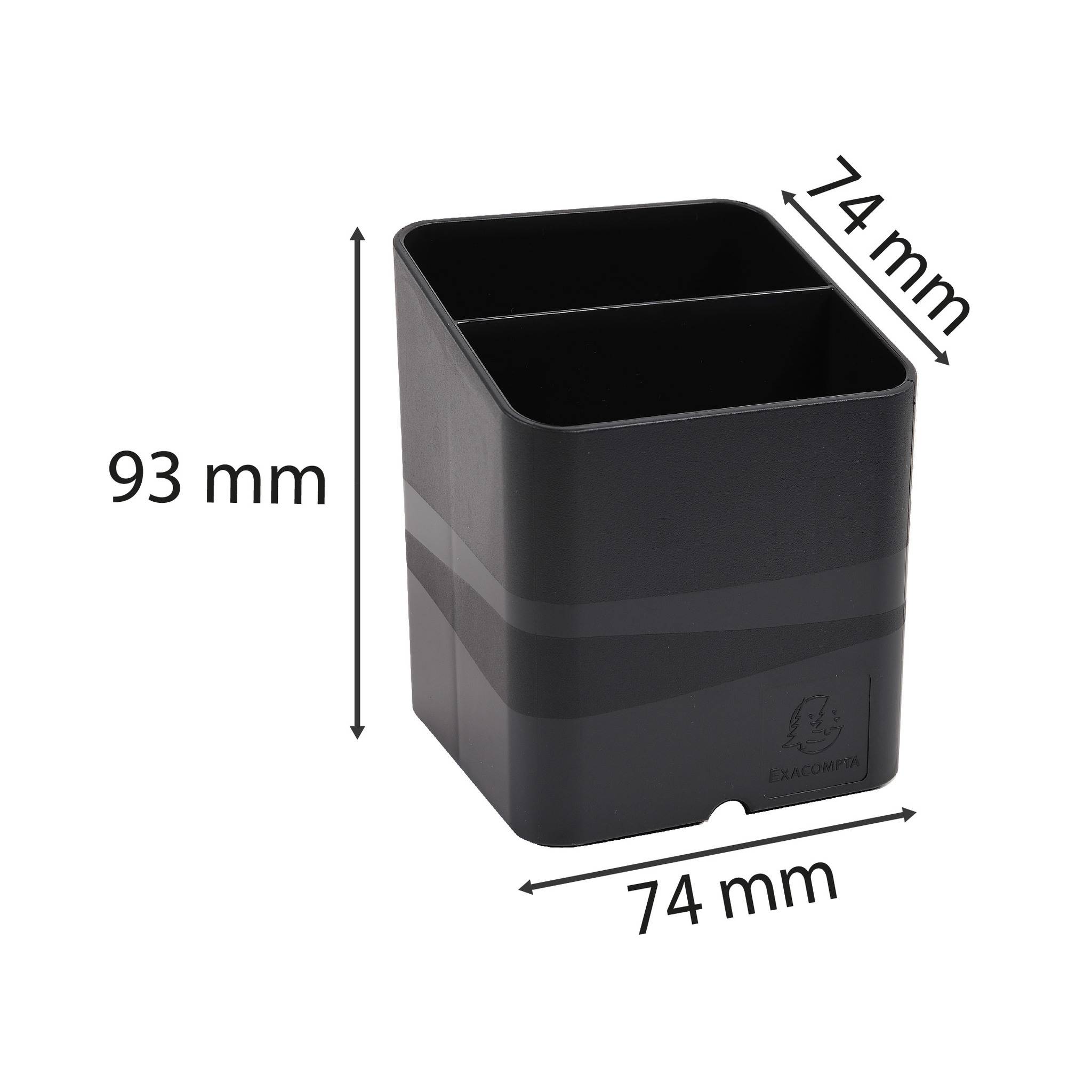 Exacompta 5x magnetischer Stifteköcher PEN-CUBE, Ecoblack - Schwarz - 674014D