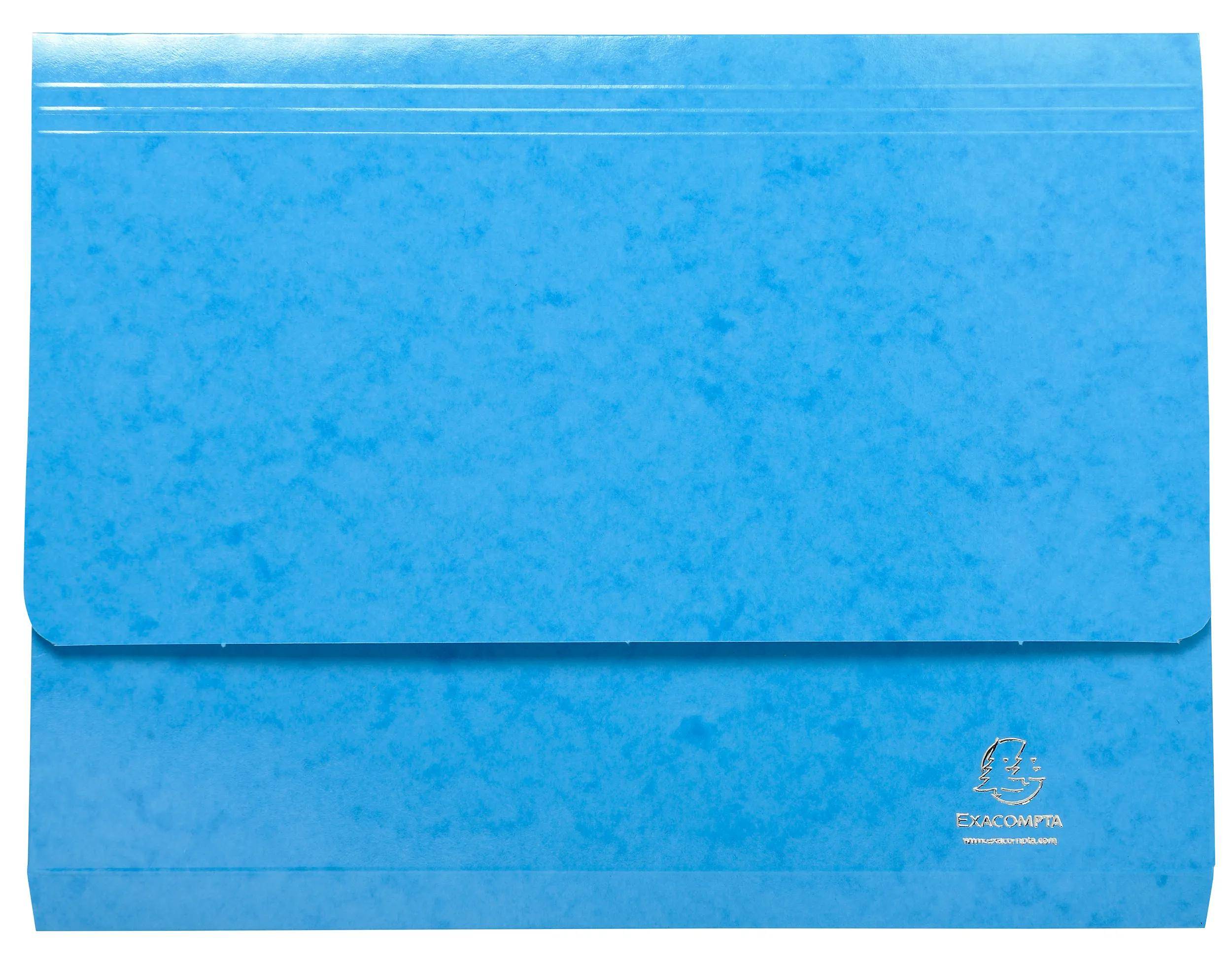 Exacompta 25x Aktenmappe + Verschlussklappe, Karton, A4, sortiert, 6520Z