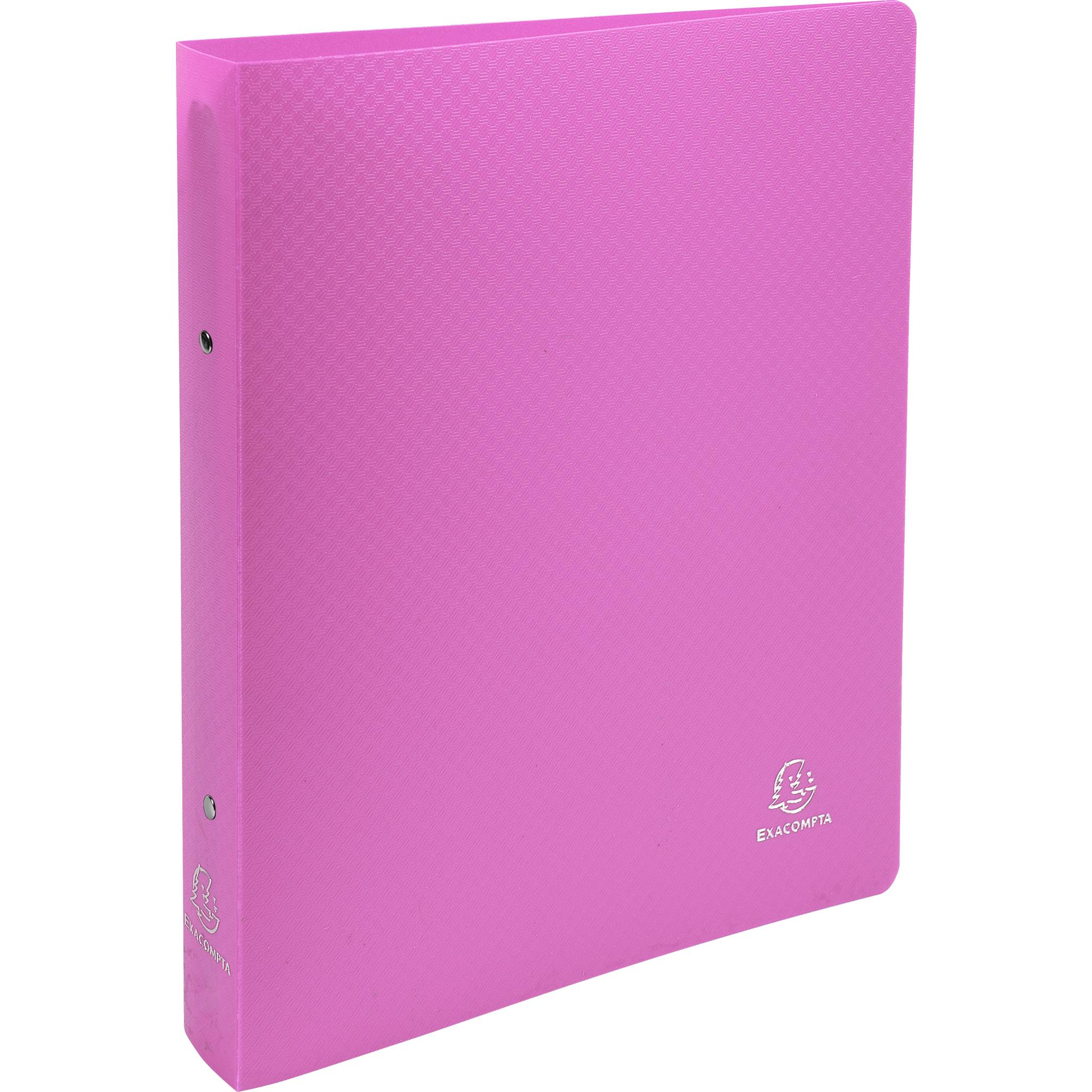 Exacompta 15x Ringbuch PP 700µ 2Ring 30mm Rücken 40mm A4 Überbreite Rosa 54694E