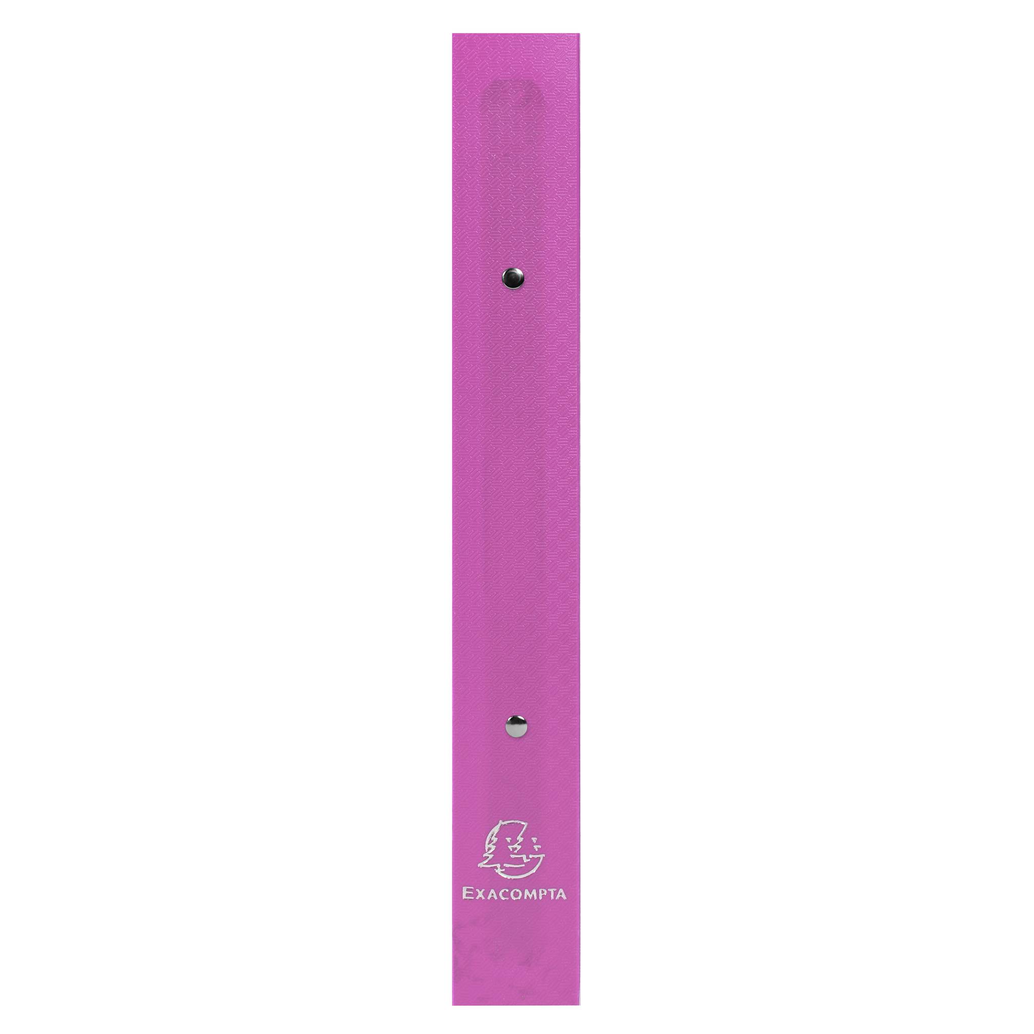 Exacompta 15x Ringbuch PP 700µ 2Ring 30mm Rücken 40mm A4 Überbreite Rosa 54694E