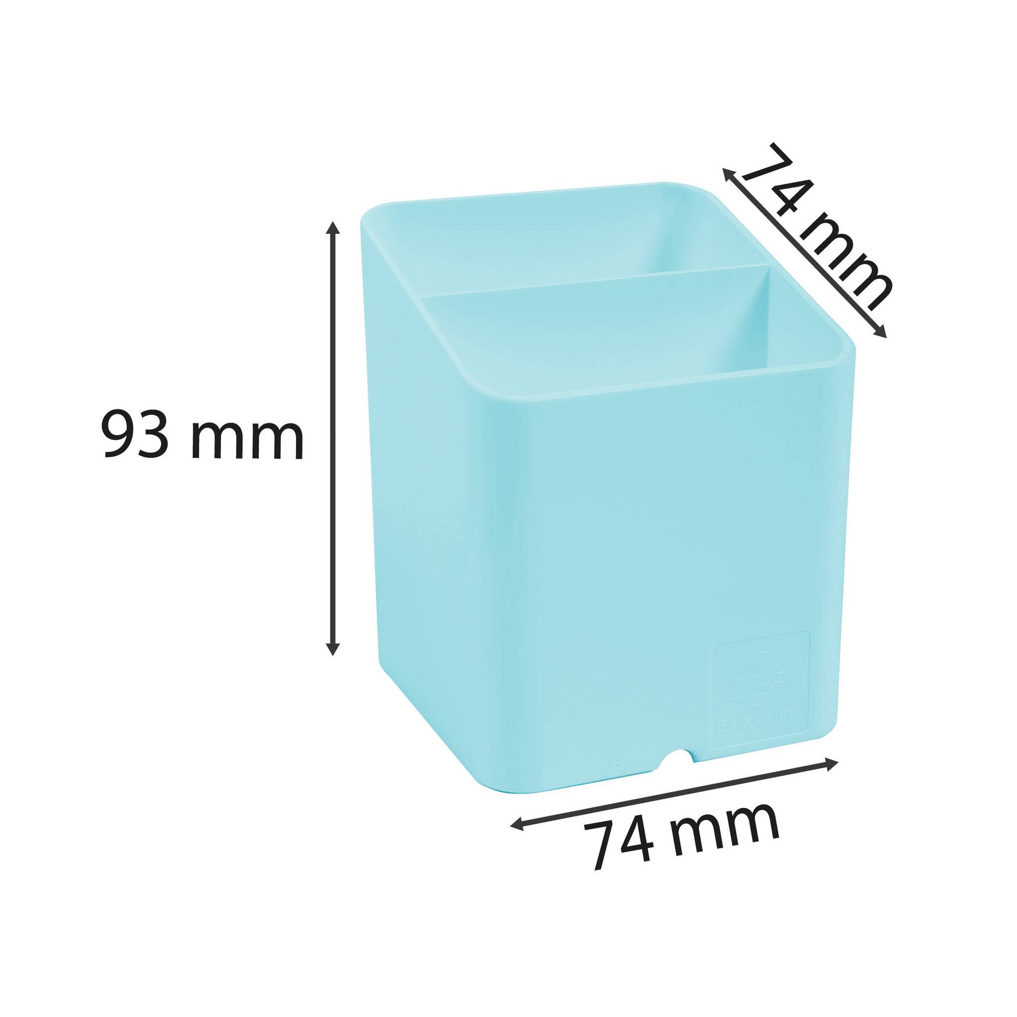 Exacompta 10x Stifteköcher PEN-CUBE, Aquarel - Pastellgrün - 67763D