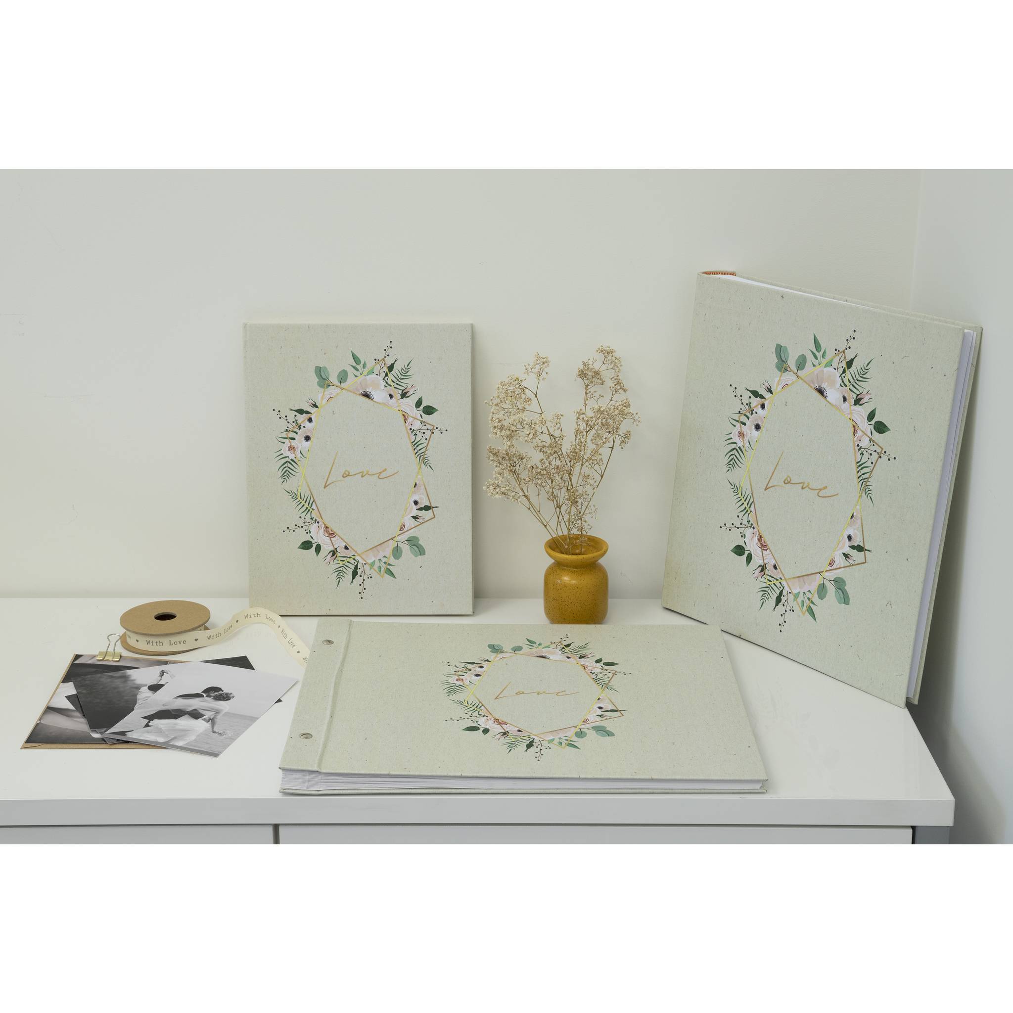 Exacompta Gästebuch 100 Seiten Goldschnitt 27x22cm - Landidylle - Motiv - 4718E