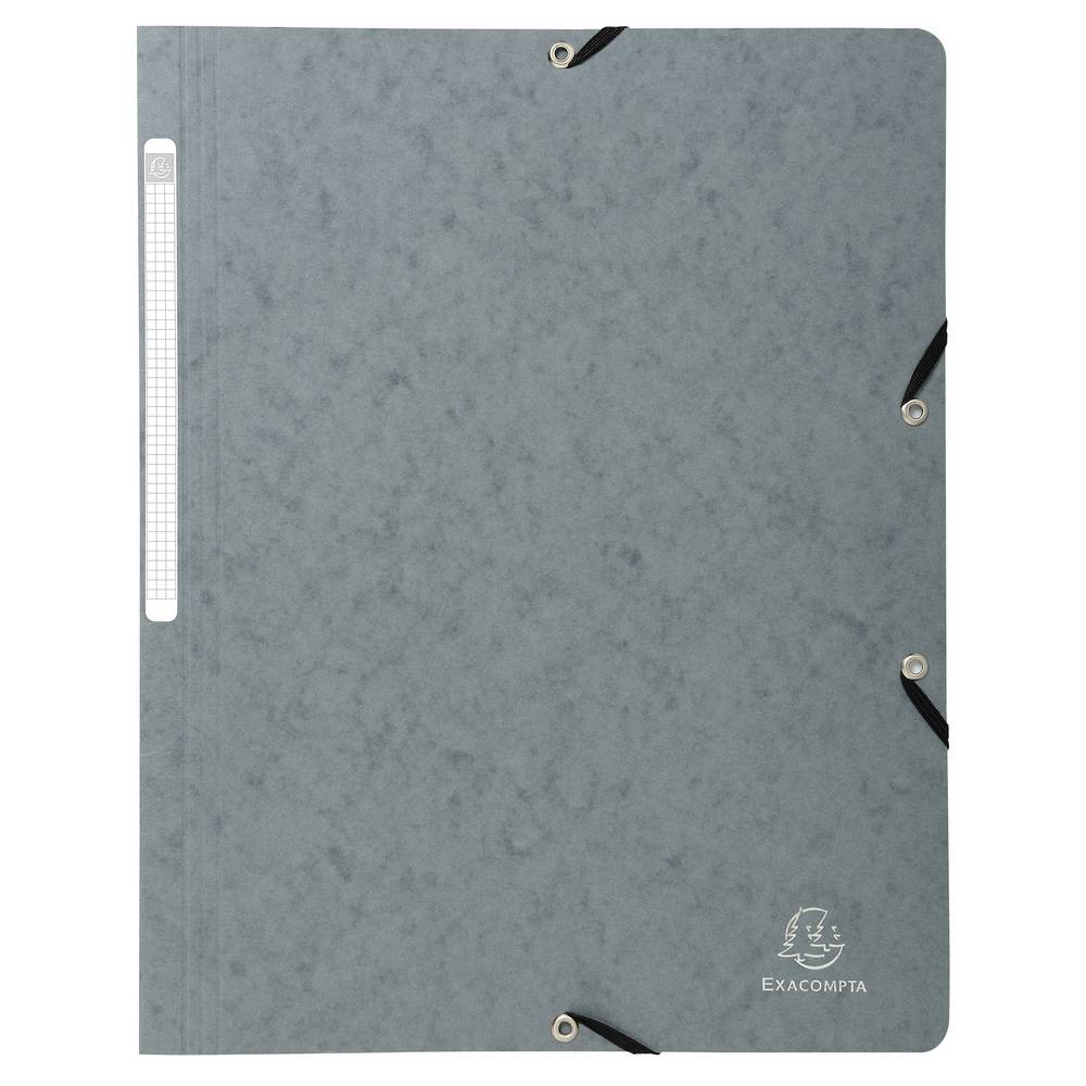 Exacompta 50x Eckspannmappe + Gummizug ohne Klappen, Karton, A4, sortiert, 5510E