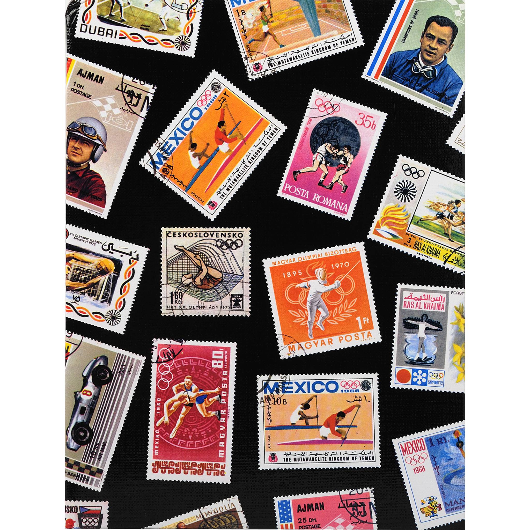 Exacompta 5x Briefmarken Einsteckalbum Sport 16 Seiten 165x225cm Motiv 25130E